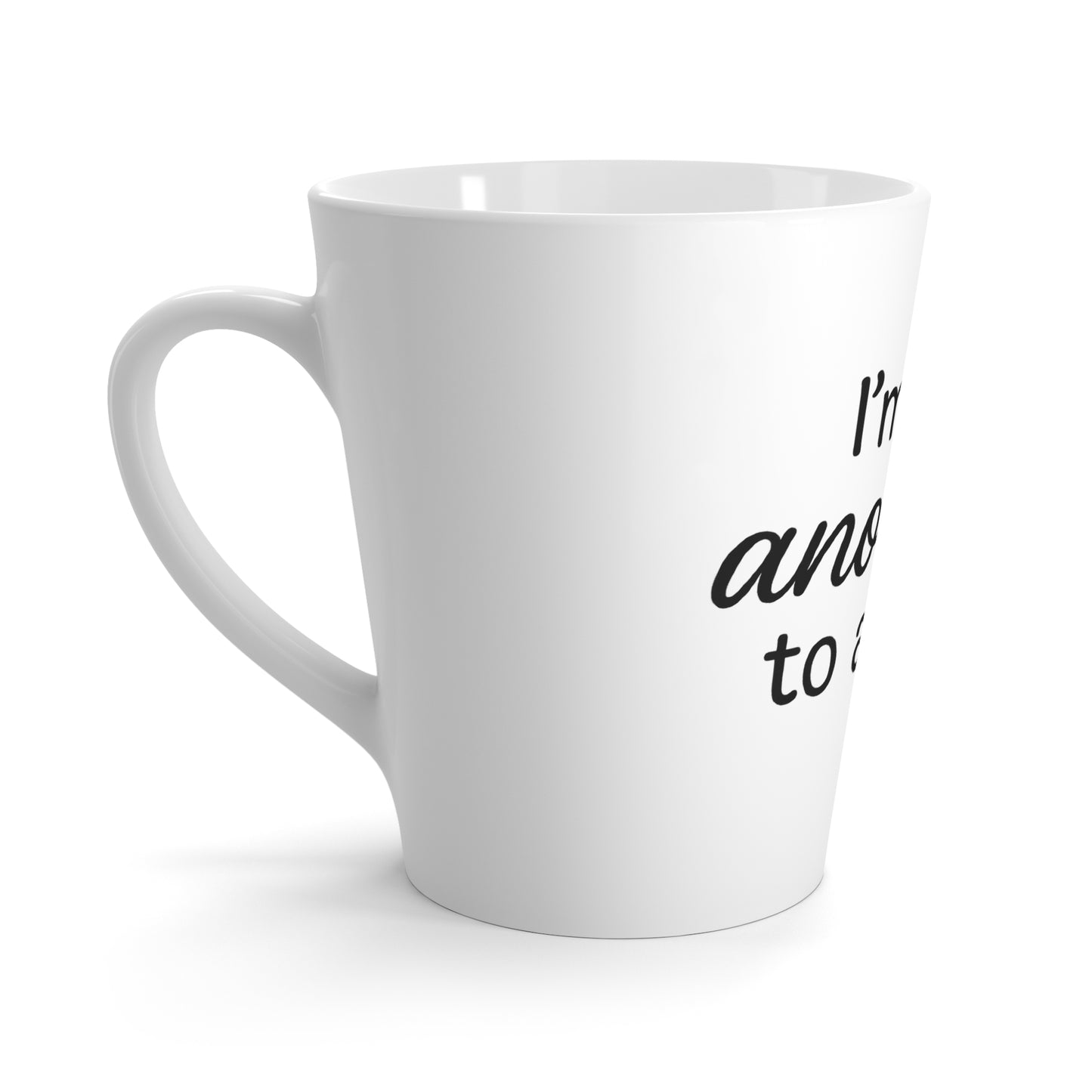 I'm Too Anointed to Argue Latte Mug – 12oz Faith & Sass Coffee Cup, Funny Christian Gift in Black Lettering