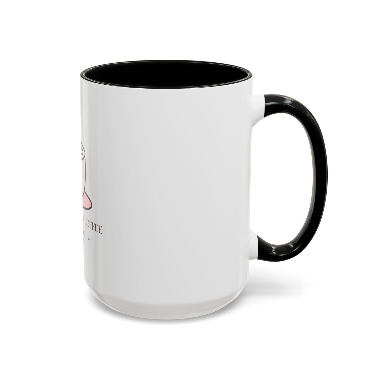 Confessions & Coffee Accent Mug - Inspirational Quote Coffee Cup for Cozy Mornings, Gift for Coffee Lovers, Home Decor