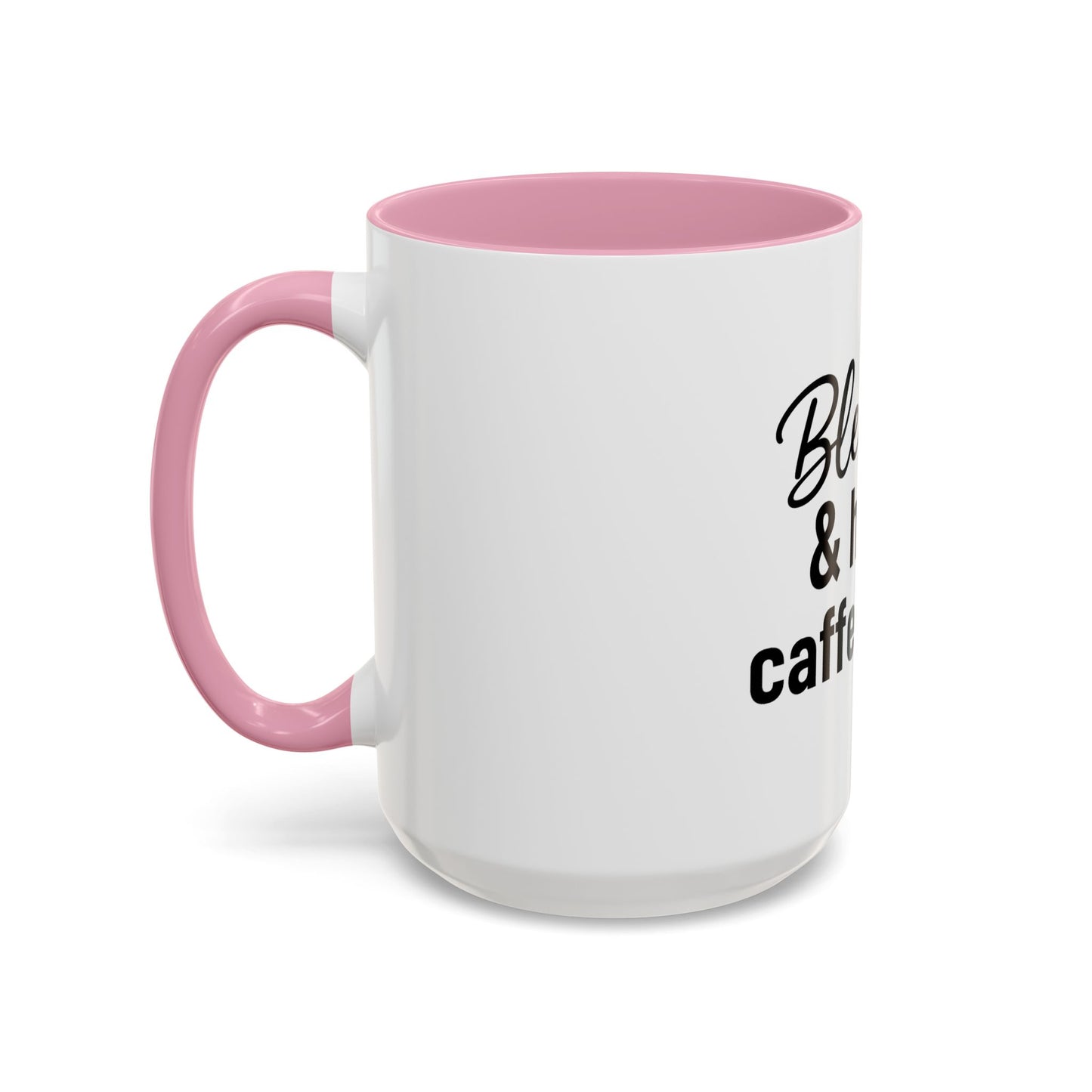 Blessed & Highly Caffienated Colorful Scripture Mugs – 11 oz & 15 oz Ceramic • Pop Then Pray