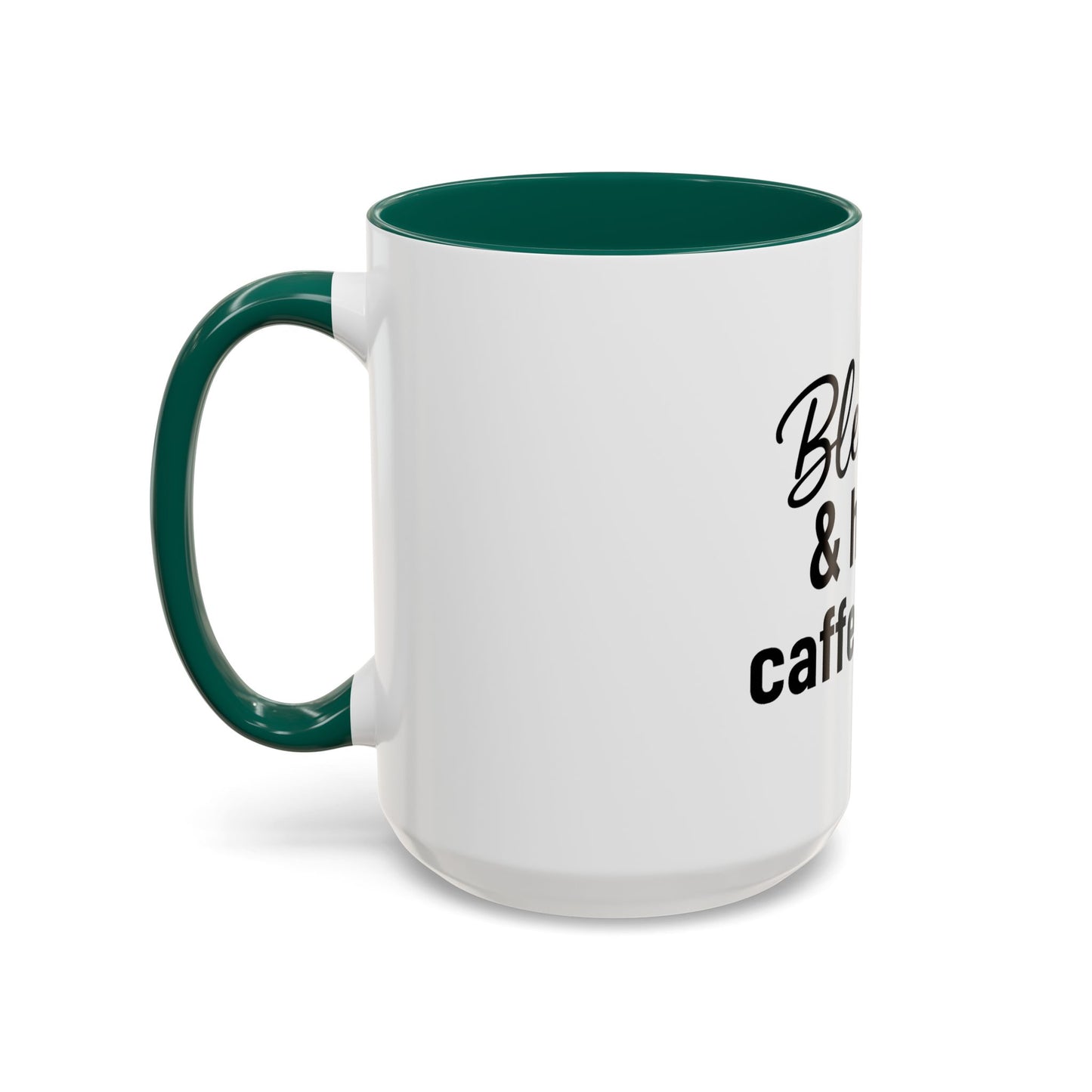 Blessed & Highly Caffienated Colorful Scripture Mugs – 11 oz & 15 oz Ceramic • Pop Then Pray