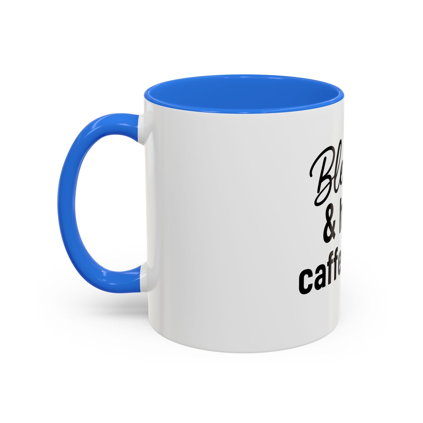 Blessed & Highly Caffienated Colorful Scripture Mugs – 11 oz & 15 oz Ceramic • Pop Then Pray