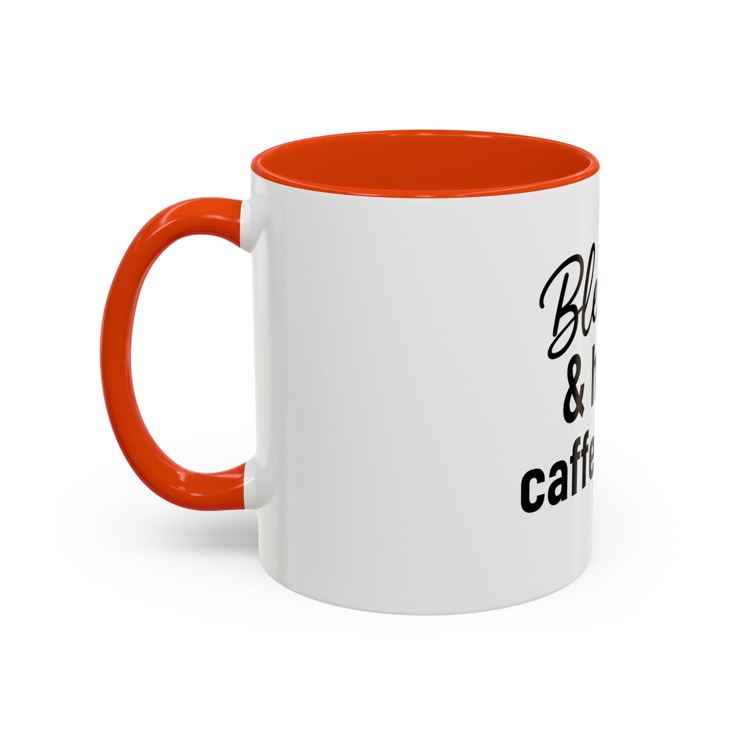 Blessed & Highly Caffienated Colorful Scripture Mugs – 11 oz & 15 oz Ceramic • Pop Then Pray