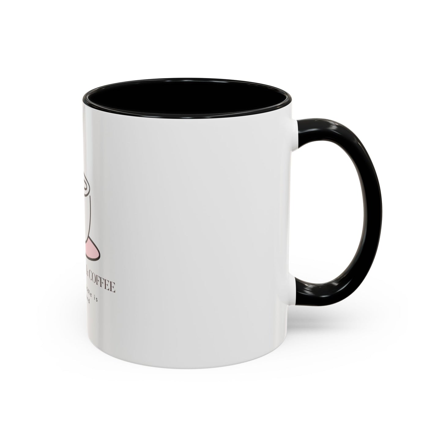 Confessions & Coffee Accent Mug - Inspirational Quote Coffee Cup for Cozy Mornings, Gift for Coffee Lovers, Home Decor
