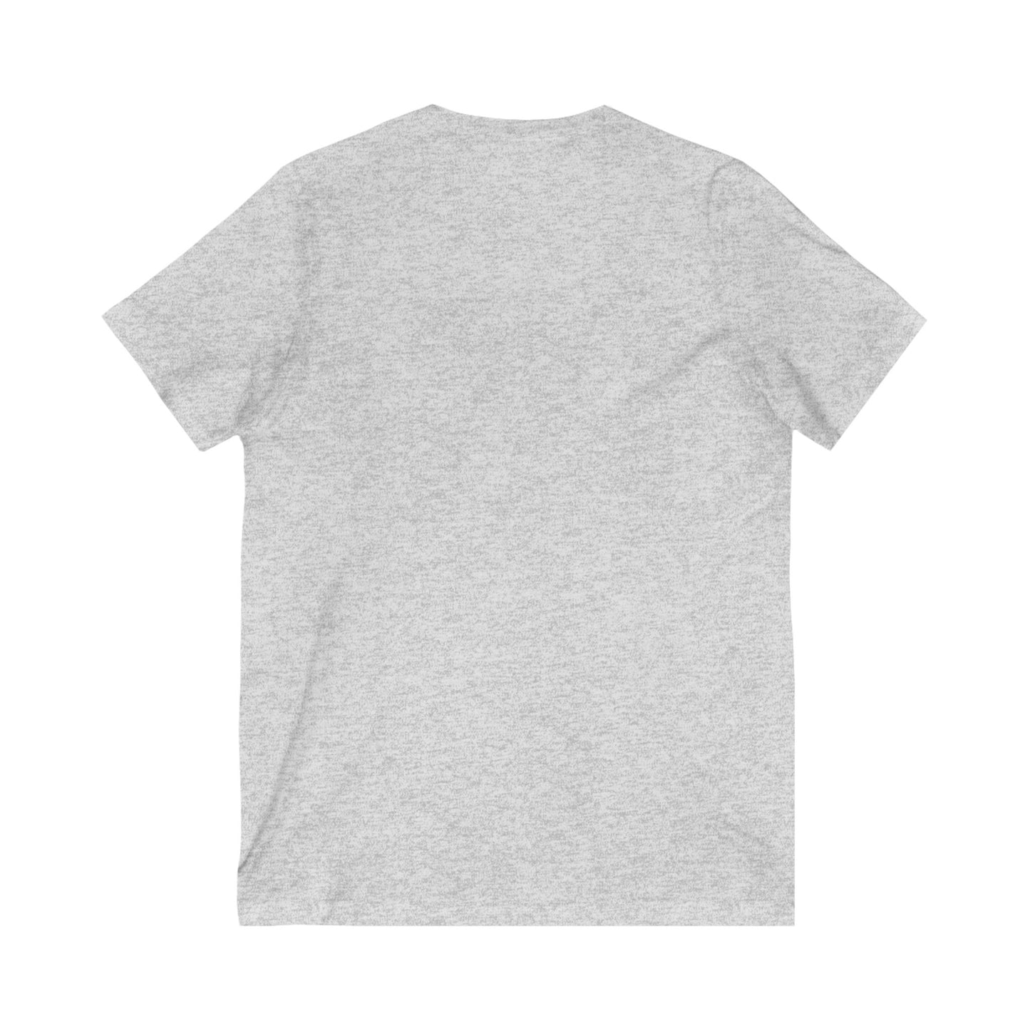 "Messy Bun. Full Armor." V-Neck T-Shirt – Sassy Christian Tee for Strong, Stylish Women of Faith