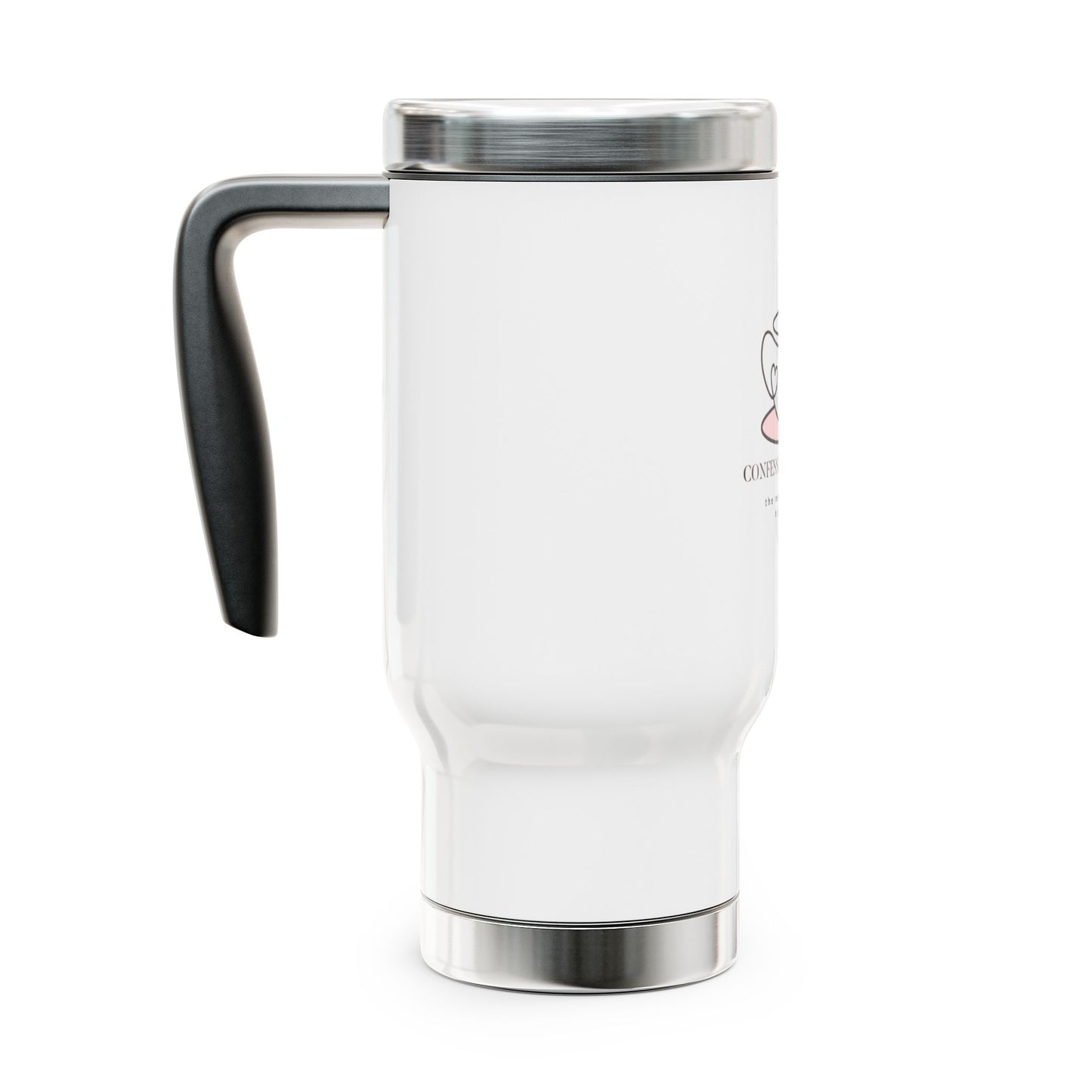 Coffee Lover's Stainless Steel Travel Mug, Confessions & Coffee, Insulated Tumbler, Gift for Him or Her, Office Mug, Travel Accessories