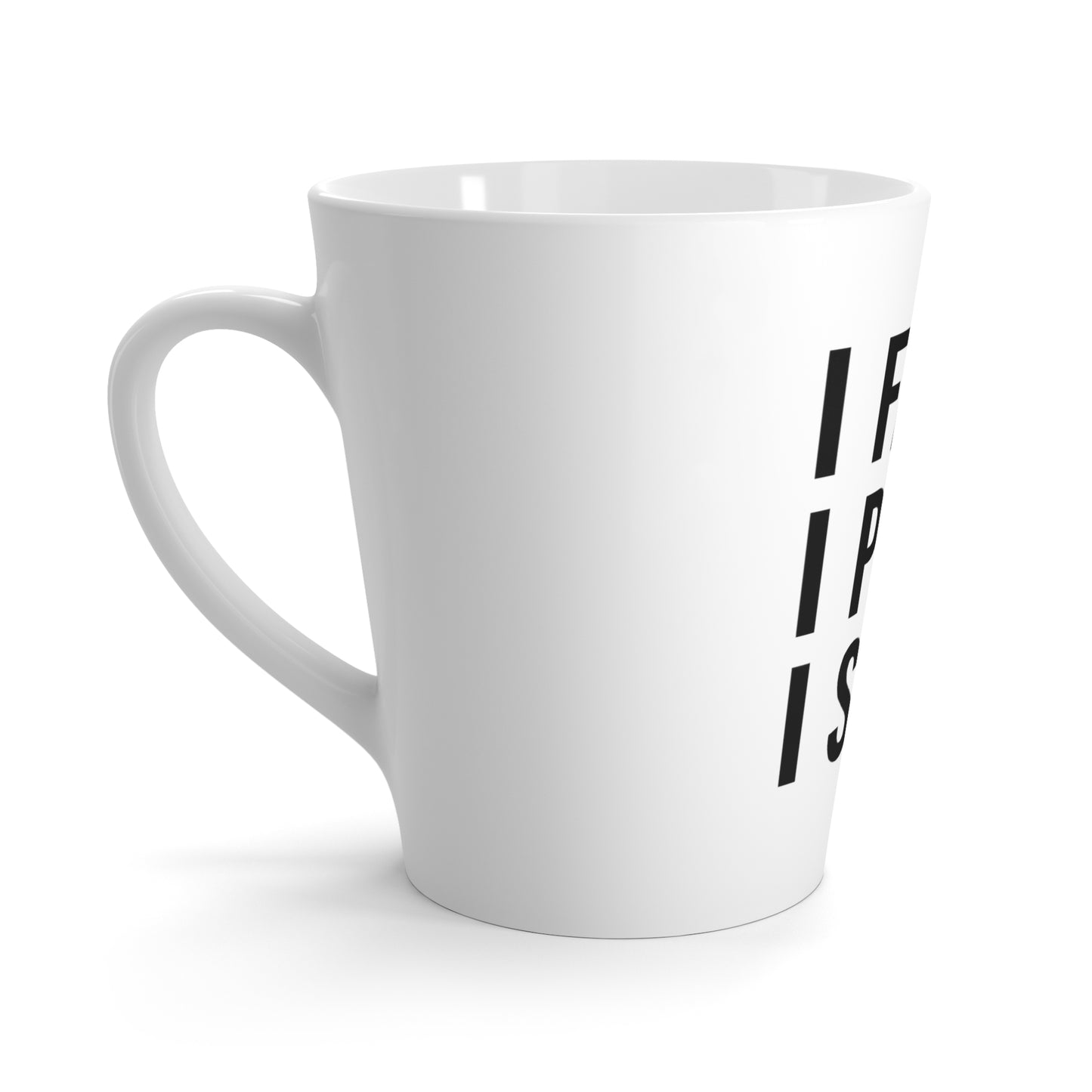"I Fast. I Pray. I Slay." Latte Mug – 12oz Motivational Christian Mug – Faith-Based Gift for Women, Prayer Warriors & Spiritual Queens