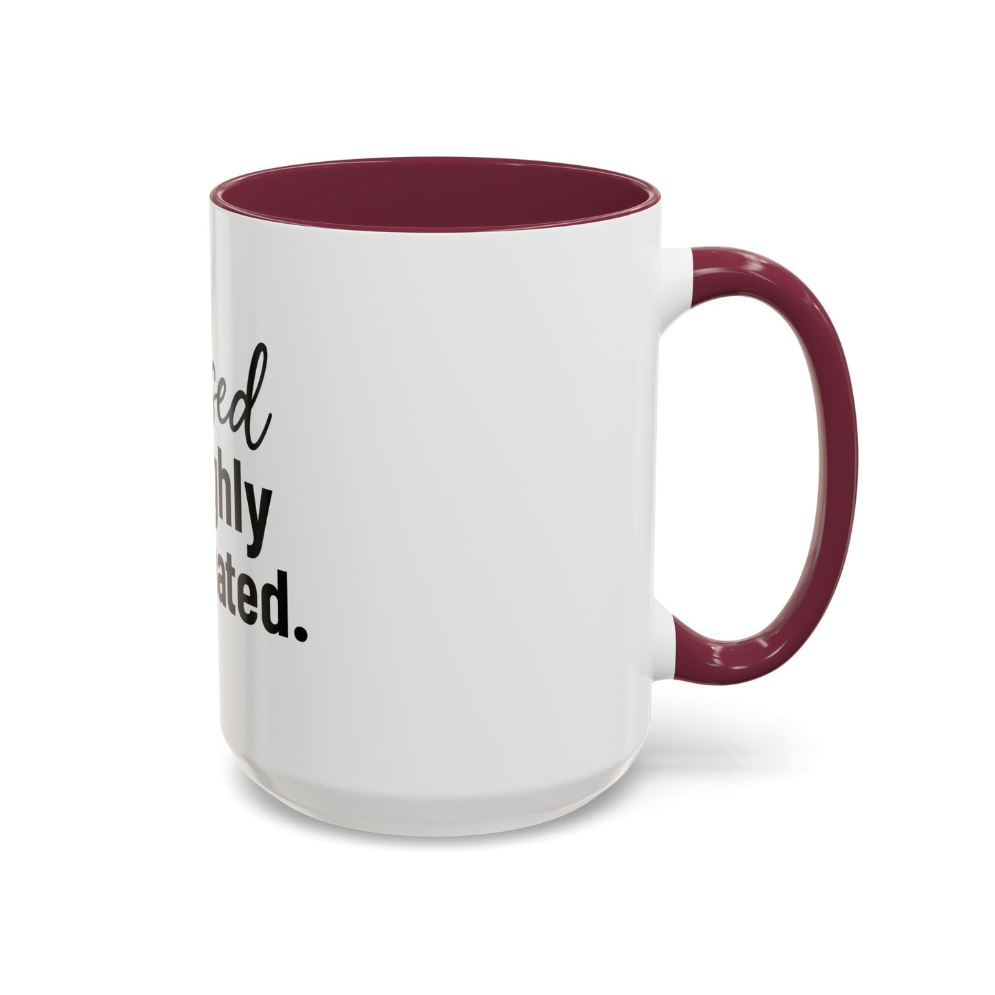 Blessed & Highly Caffienated Colorful Scripture Mugs – 11 oz & 15 oz Ceramic • Pop Then Pray