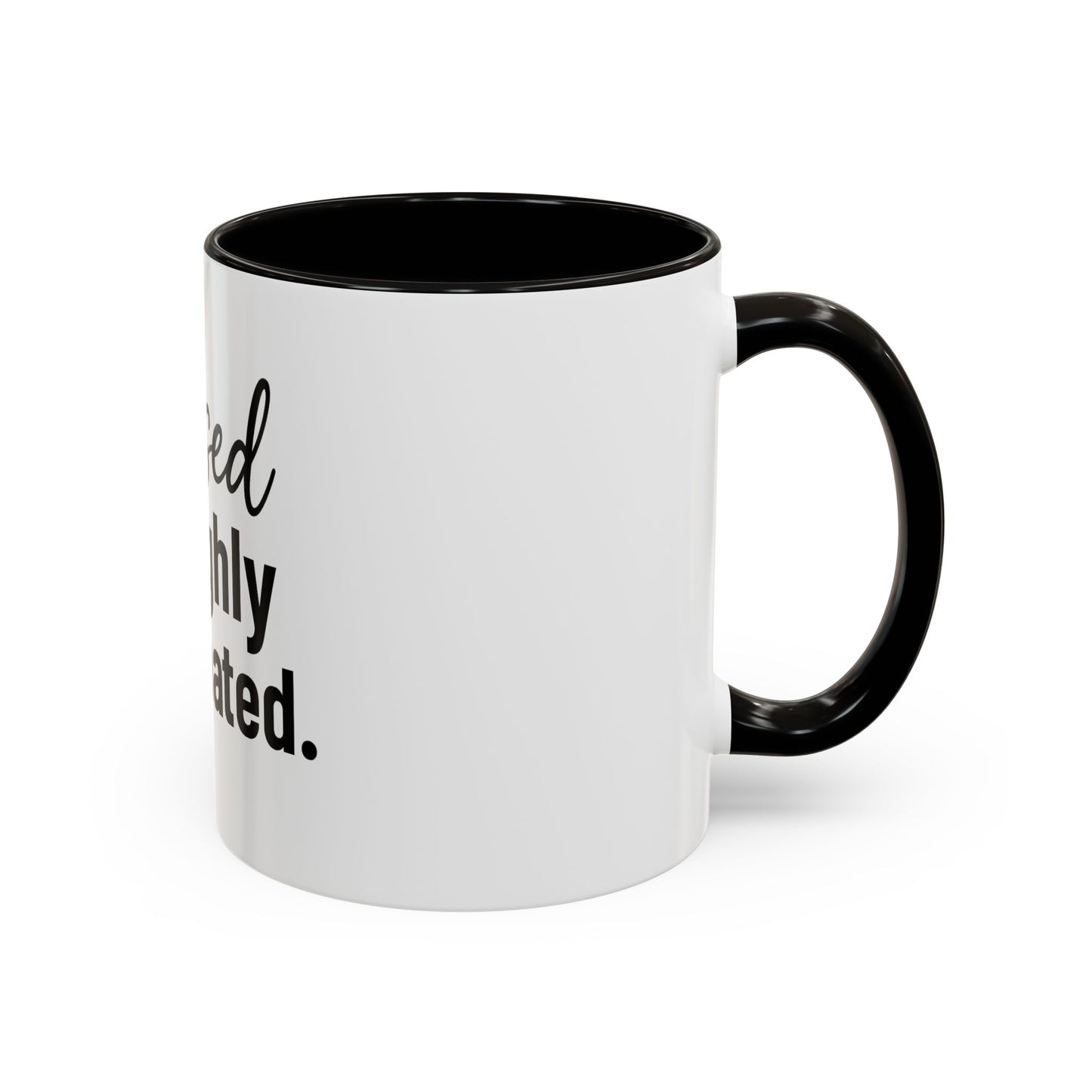 Blessed & Highly Caffienated Colorful Scripture Mugs – 11 oz & 15 oz Ceramic • Pop Then Pray