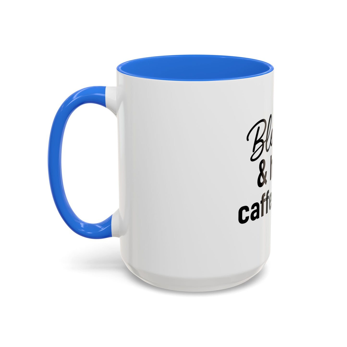 Blessed & Highly Caffienated Colorful Scripture Mugs – 11 oz & 15 oz Ceramic • Pop Then Pray