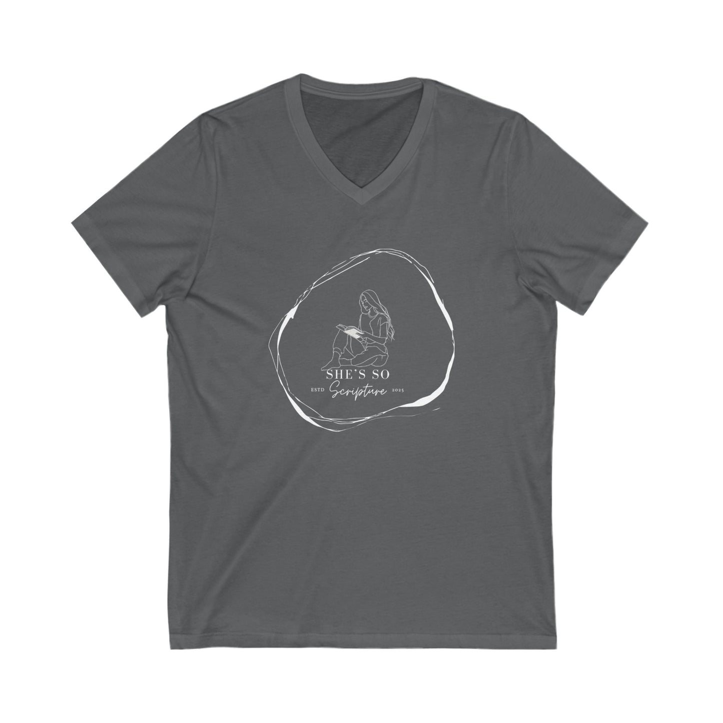 Casual V-Neck Tee for Everyday Comfort | Unisex Short Sleeve T-Shirt, Summer Apparel, Gift Idea, Fashion Essential, Wardrobe Staple