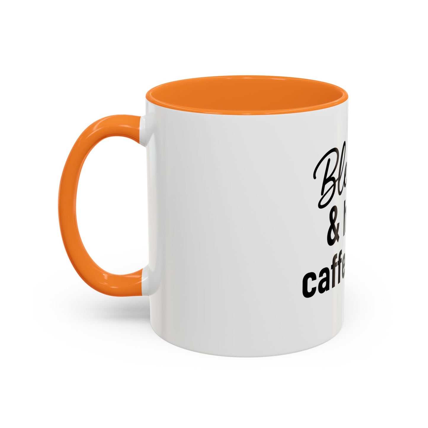 Blessed & Highly Caffienated Colorful Scripture Mugs – 11 oz & 15 oz Ceramic • Pop Then Pray