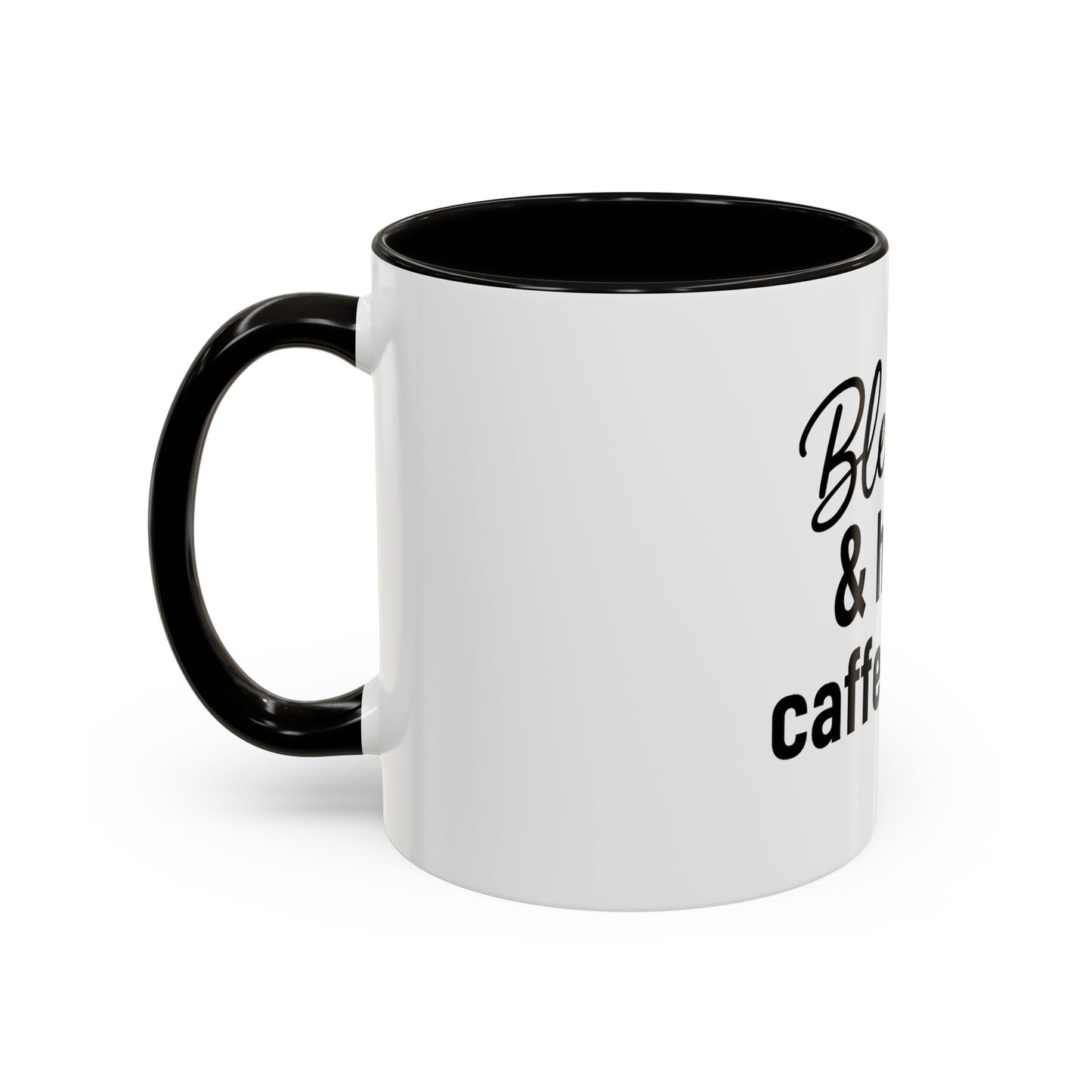 Blessed & Highly Caffienated Colorful Scripture Mugs – 11 oz & 15 oz Ceramic • Pop Then Pray