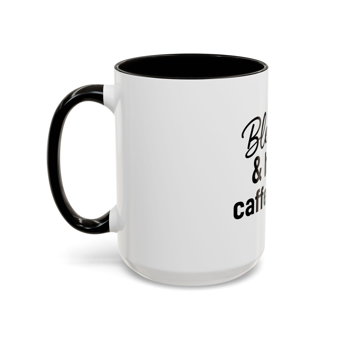 Blessed & Highly Caffienated Colorful Scripture Mugs – 11 oz & 15 oz Ceramic • Pop Then Pray