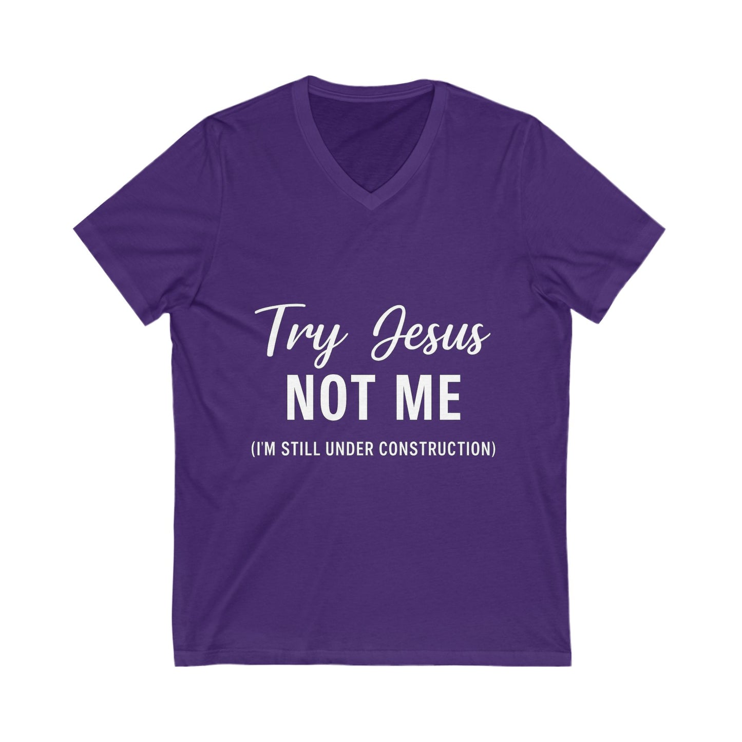 “Try Jesus, Not Me” Faith Sweatshirt – Unisex Christian Pullover for Grace-Filled Sass & Everyday Comfort