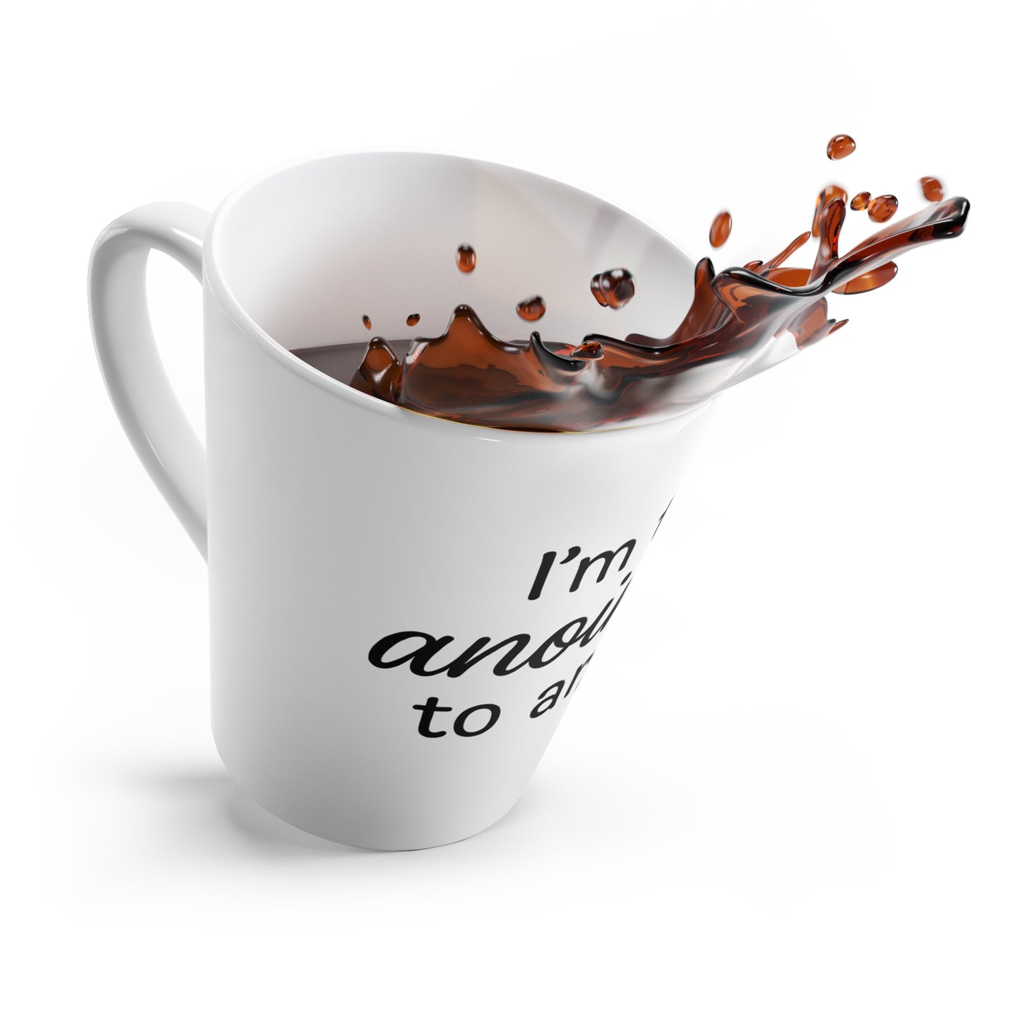 I'm Too Anointed to Argue Latte Mug – 12oz Faith & Sass Coffee Cup, Funny Christian Gift in Black Lettering