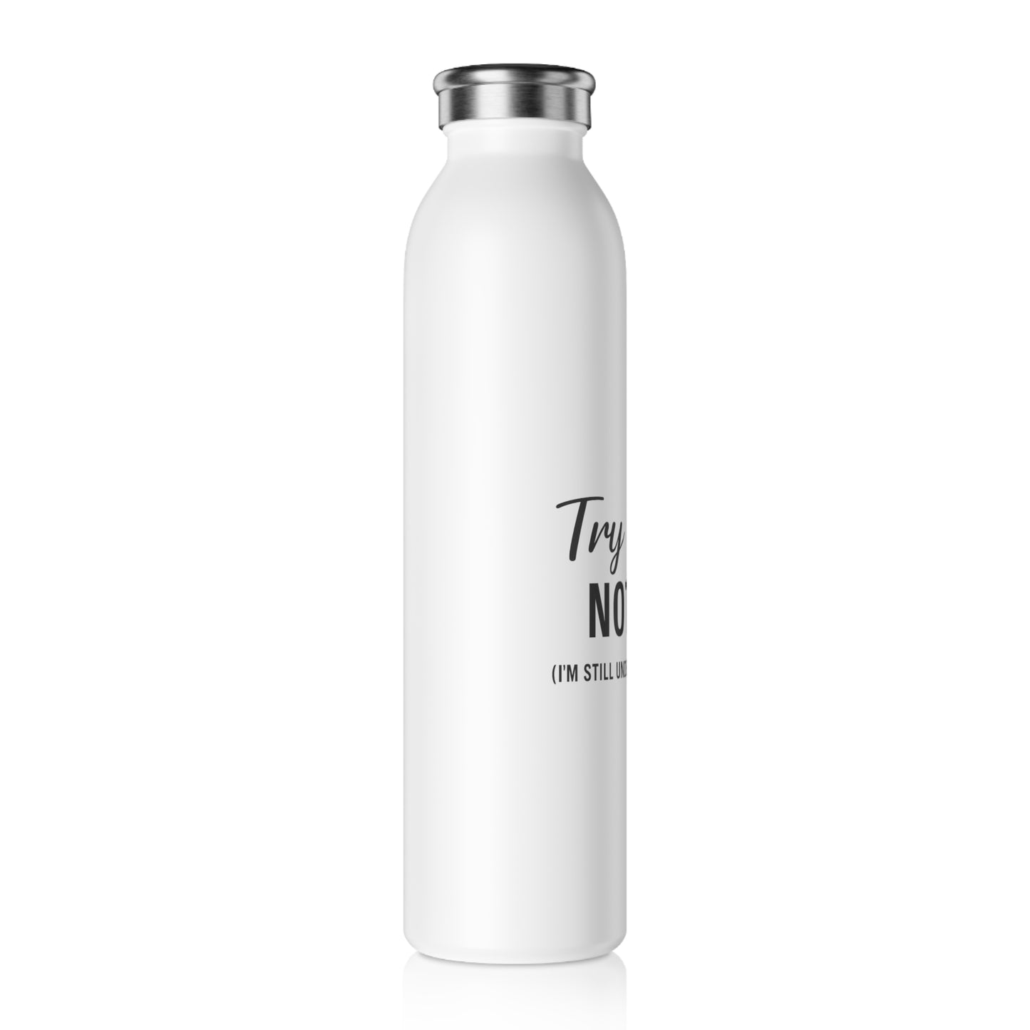 Try Jesus. Not Me. I’m Still Under Construction™ Water Bottle – Funny Christian Gift for Women, Bible Study & Everyday Grace