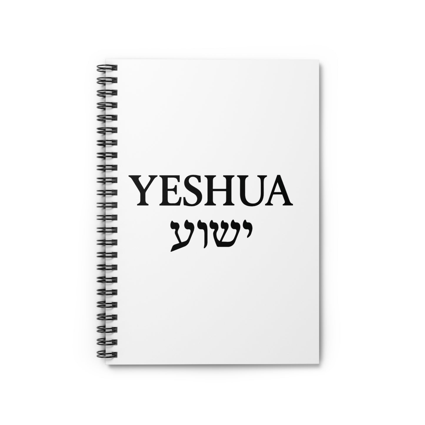 Yeshua (ישוע) Spiral Notebook – English & Hebrew Christian Journal for Bible Study, Prayer, and Faith Reflection
