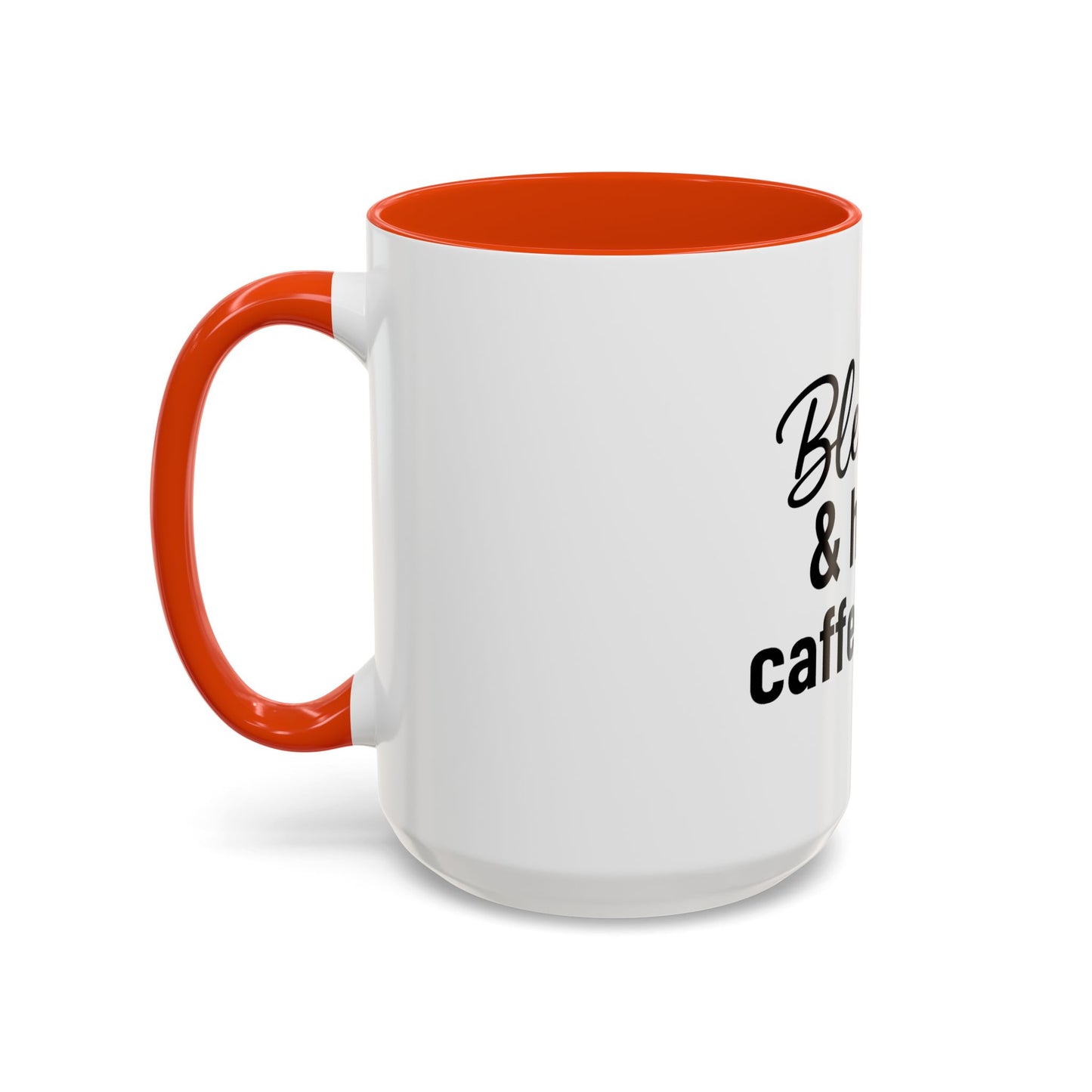 Blessed & Highly Caffienated Colorful Scripture Mugs – 11 oz & 15 oz Ceramic • Pop Then Pray