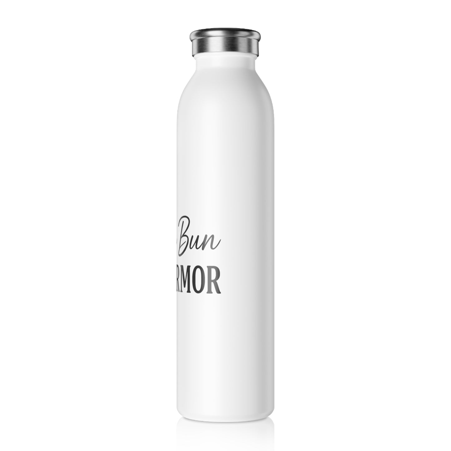 Messy Bun. Full Armor™ Water Bottle – Motivational Christian Gift for Women, Moms & On-the-Go Faith