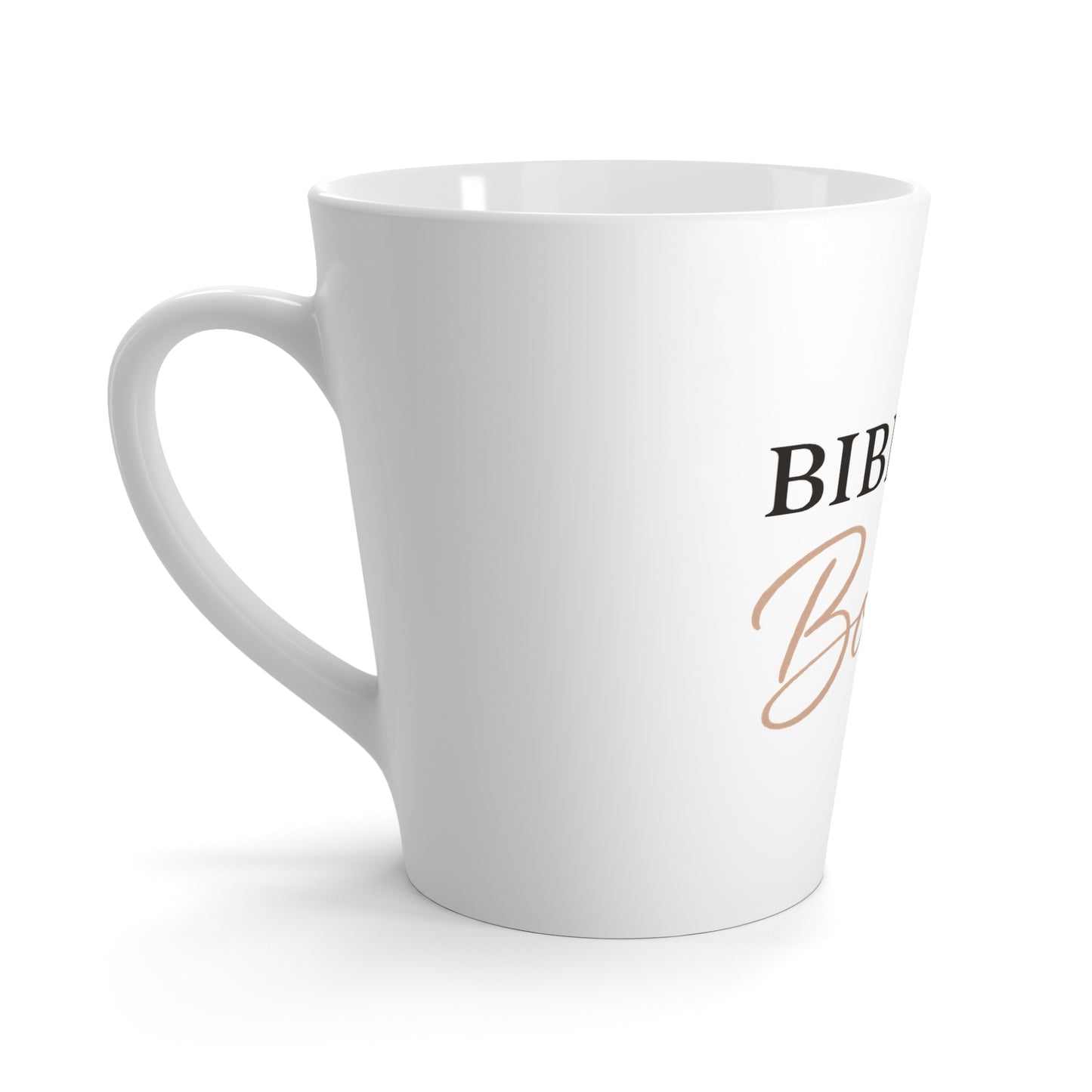 "Biblical & Bougie" Latte Mug – Faith-Filled Coffee Mug for Glamorous Prayer Girls