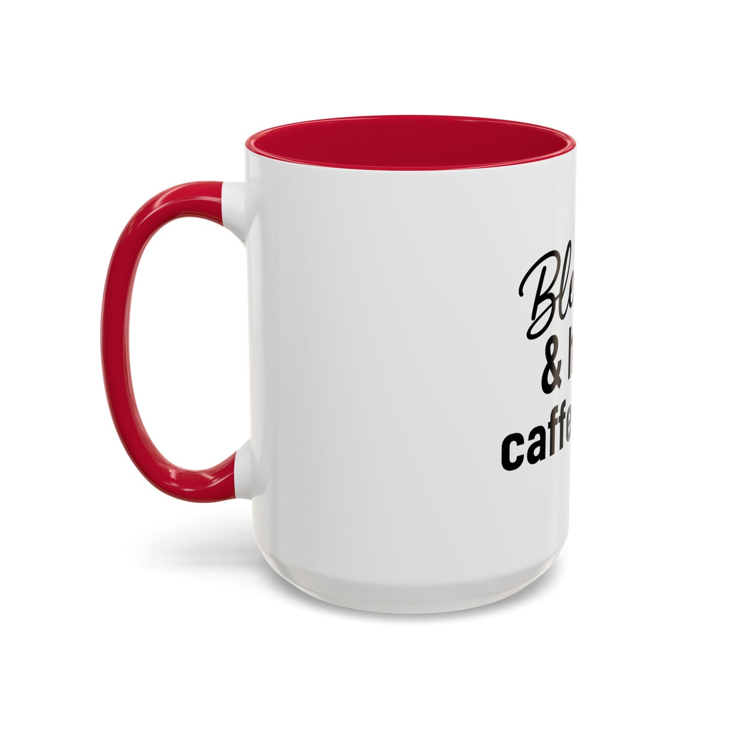 Blessed & Highly Caffienated Colorful Scripture Mugs – 11 oz & 15 oz Ceramic • Pop Then Pray