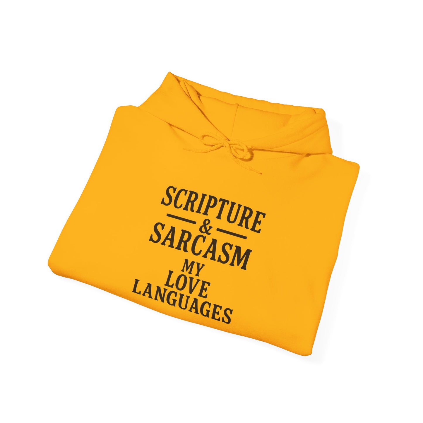 Scripture & Sarcasm Unisex Hoodie, Funny Sweatshirt for Christian Humor, Great Gift for Friends, Cozy Church Apparel