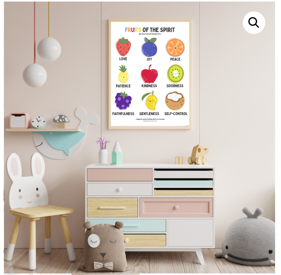 Fruits of the Spirit Matching Game Pack