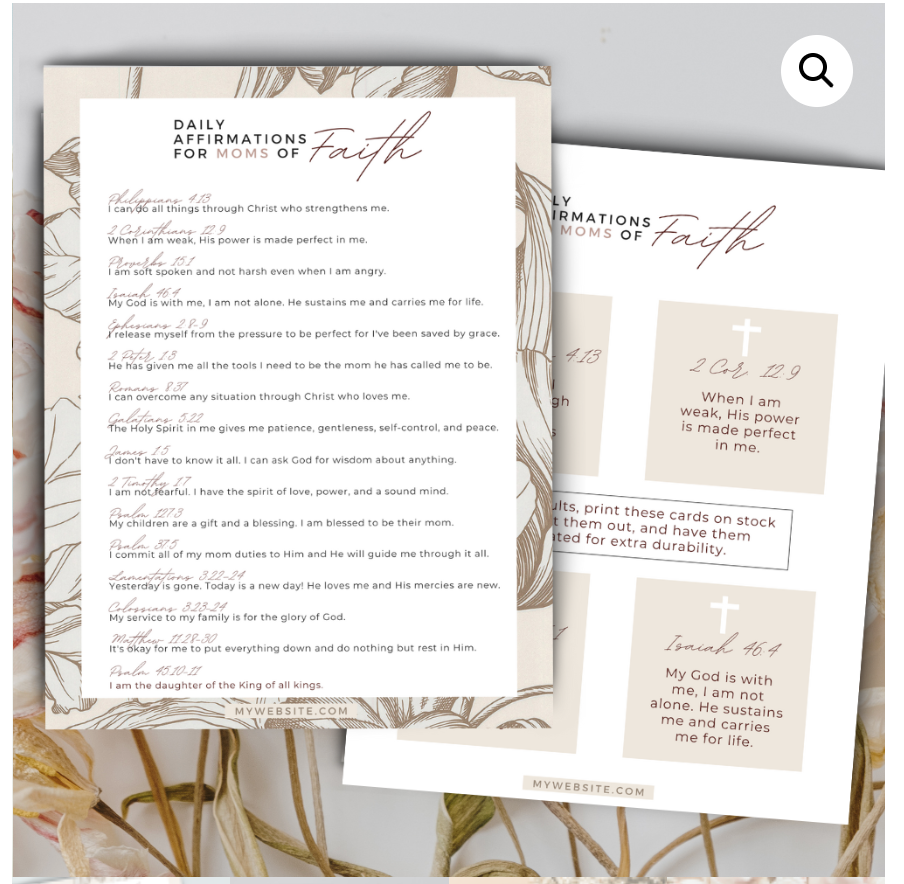 Daily Biblical Affirmations For Moms Of Faith