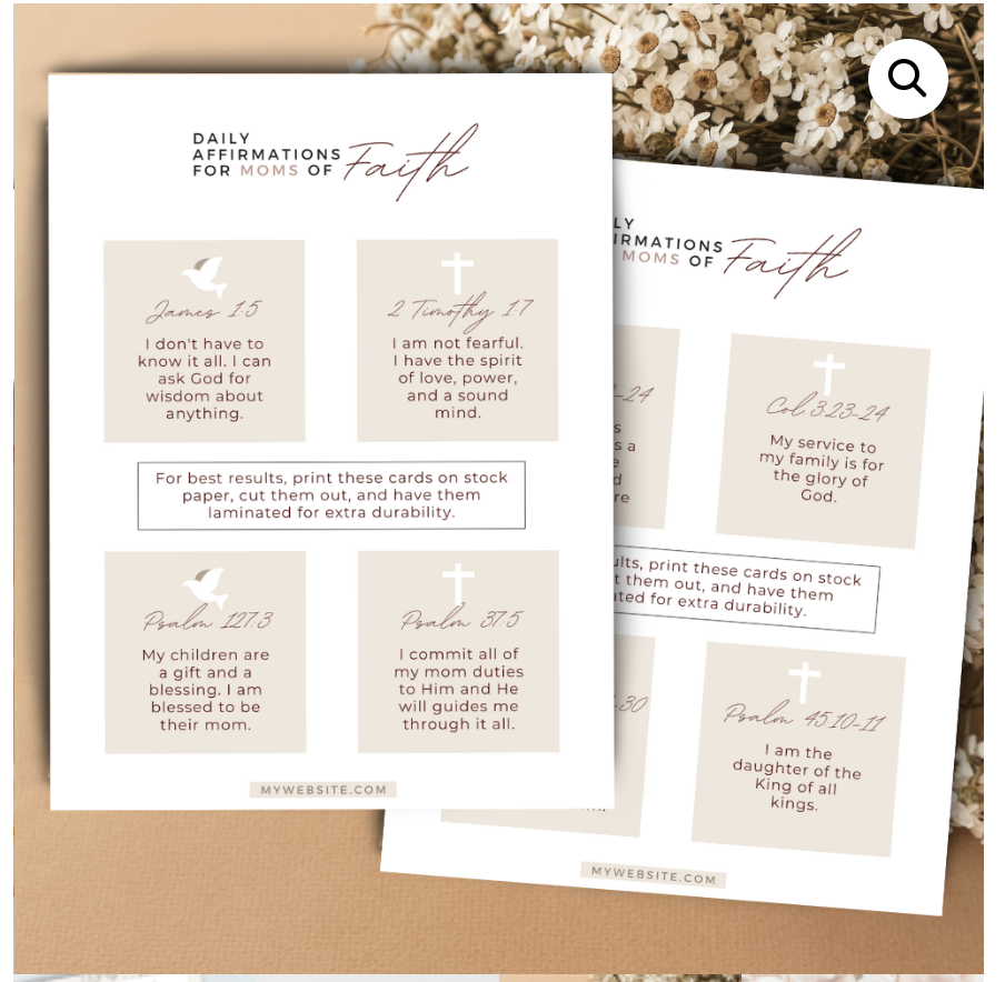 Daily Biblical Affirmations For Moms Of Faith