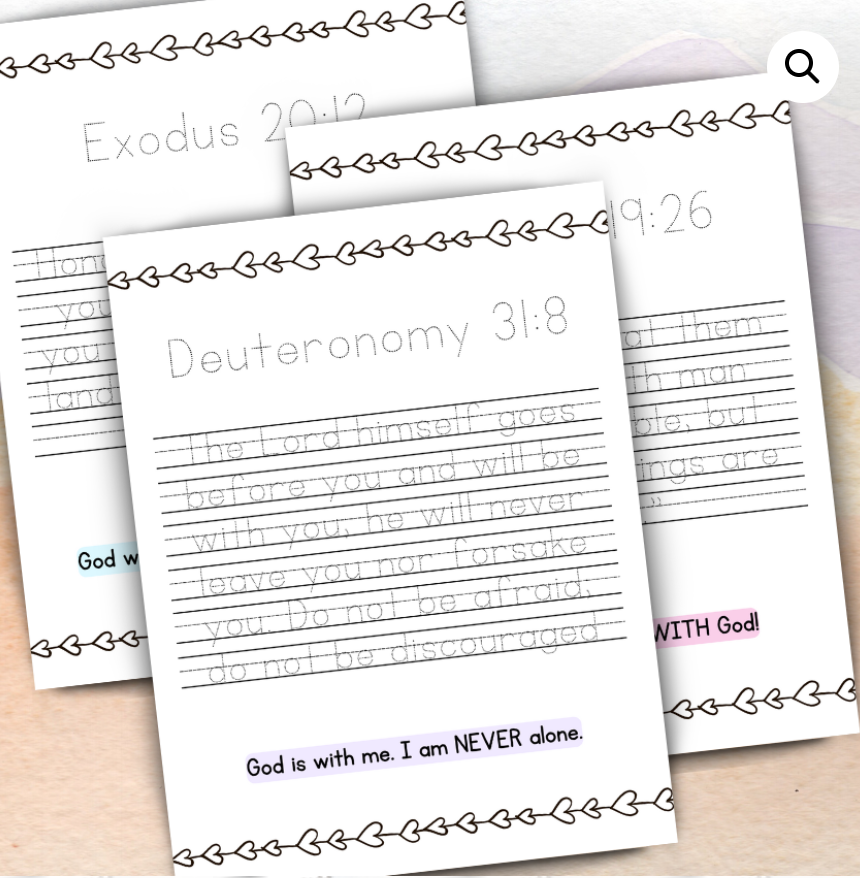 15 Bible Truths For Kids Tracing Pack