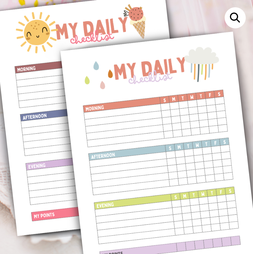 Seasonal Kids’ Routine Checklists