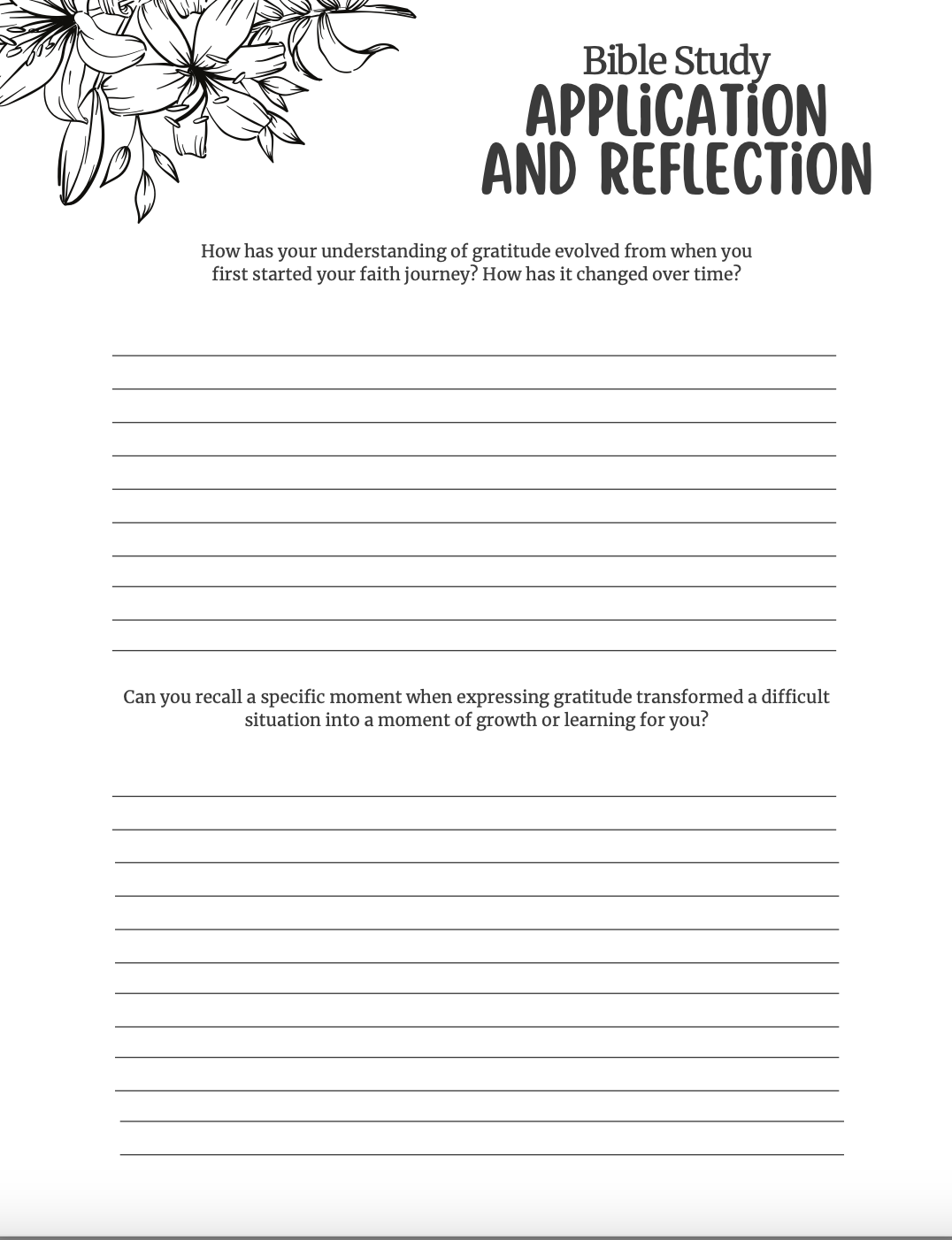 Cultivating a Thankful Heart Mini-Bible Study