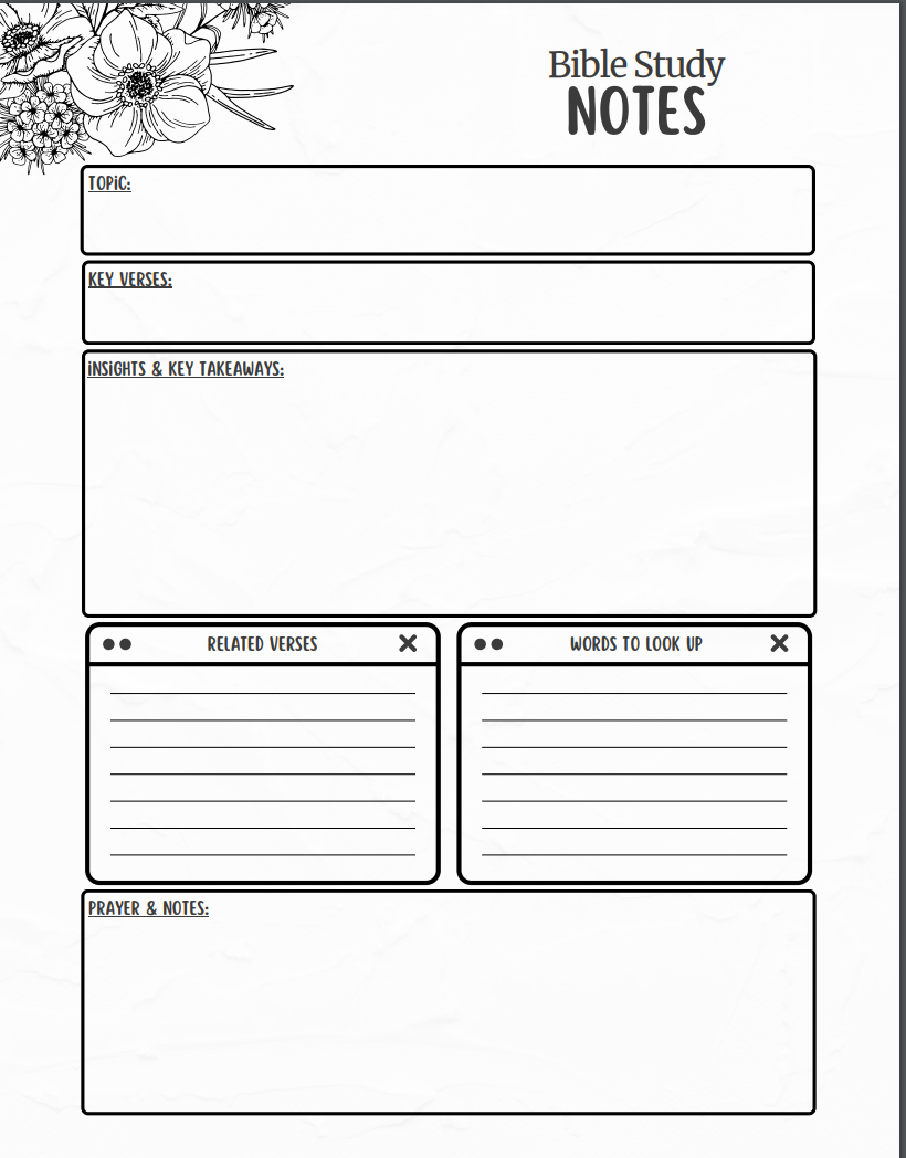 Renewing the Mind Bible Study with Bonus Scripture Cards and Scripture Matrix