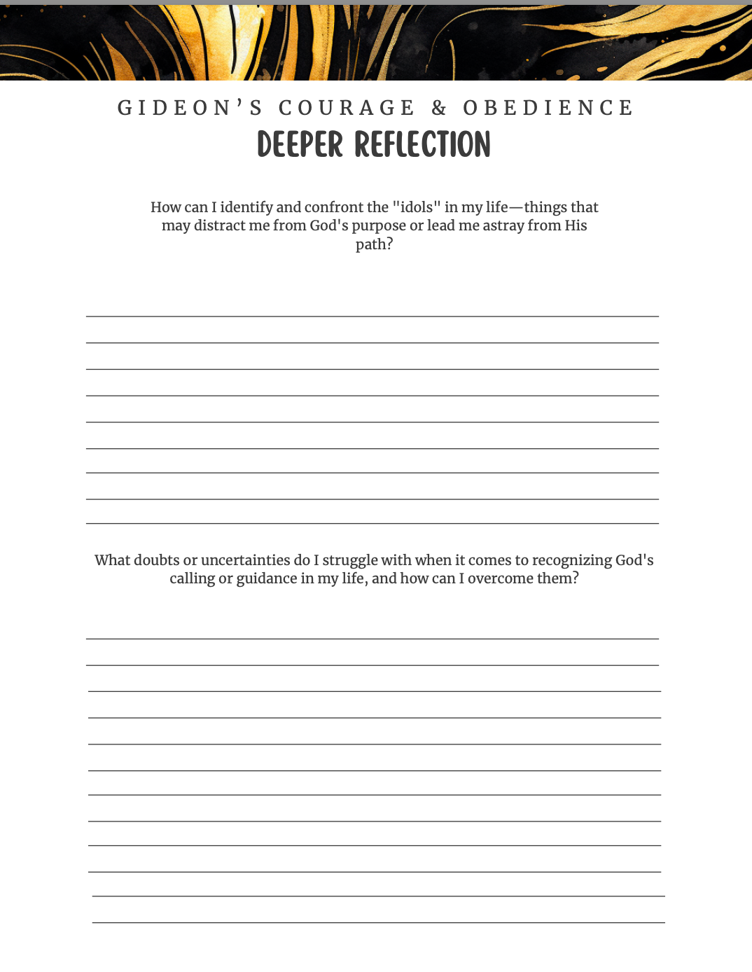 Courageous Series Gideon: Inspirational Bible Lessons and Study Guide