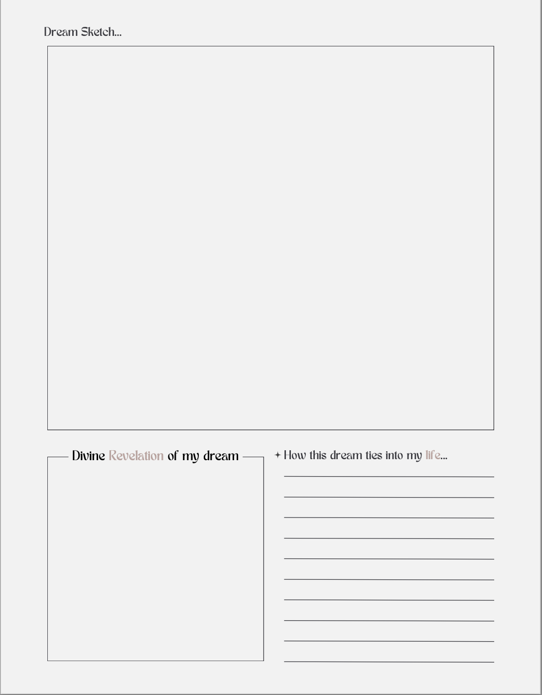 Dream Journal for Christian Women | Faith-Filled Dream Interpretation & Reflection Guide