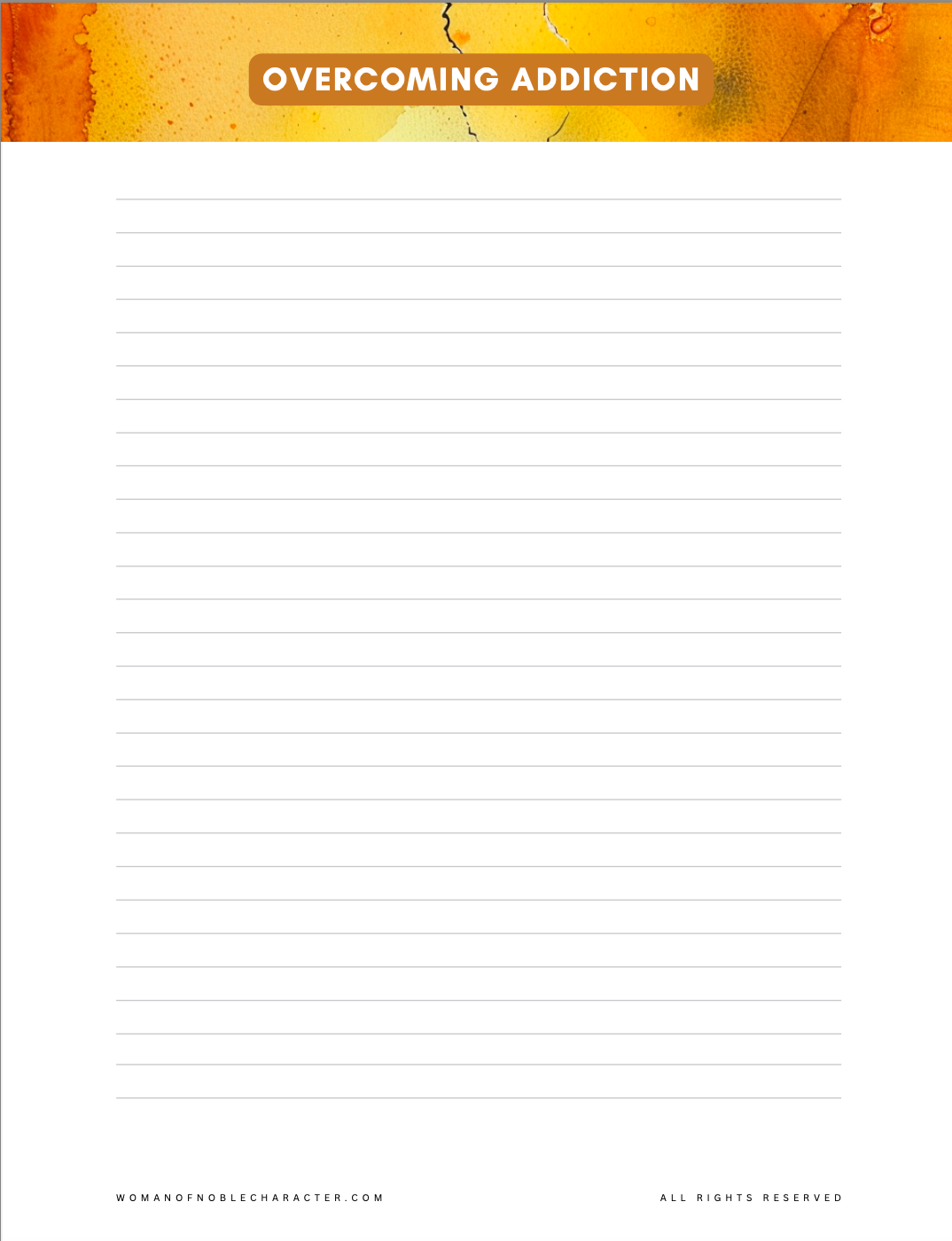 Overcoming Addictions Devotional Journal – A 30-Day Scripture-Based Healing and Recovery Guide