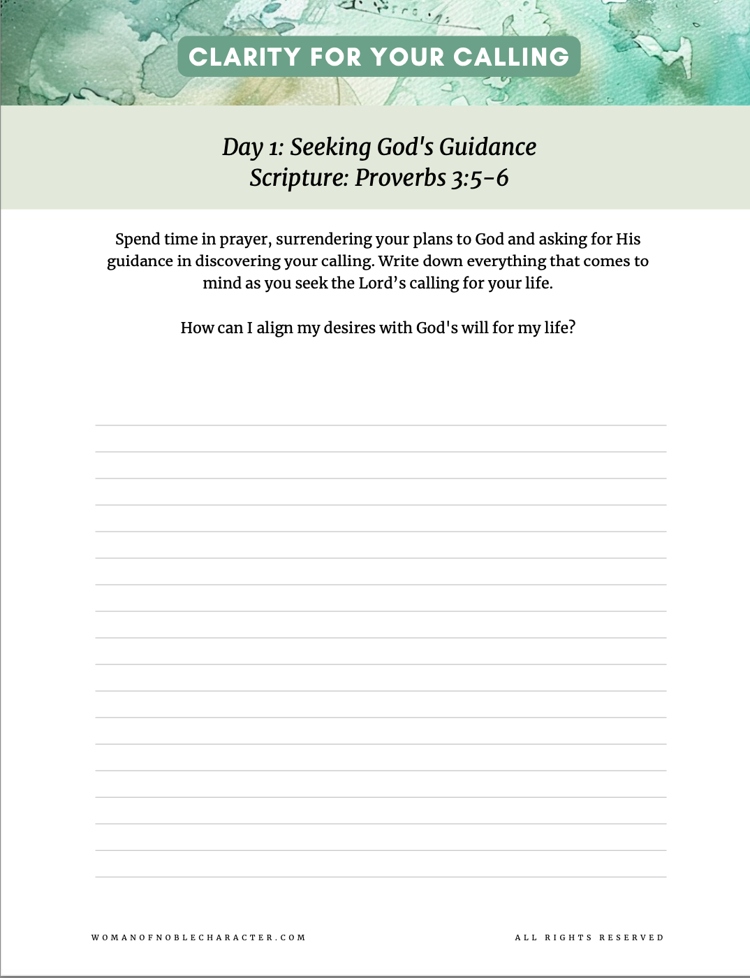 21-Day Devotional Journal: Clarity for Your Calling | Discover God’s Purpose for Your Life