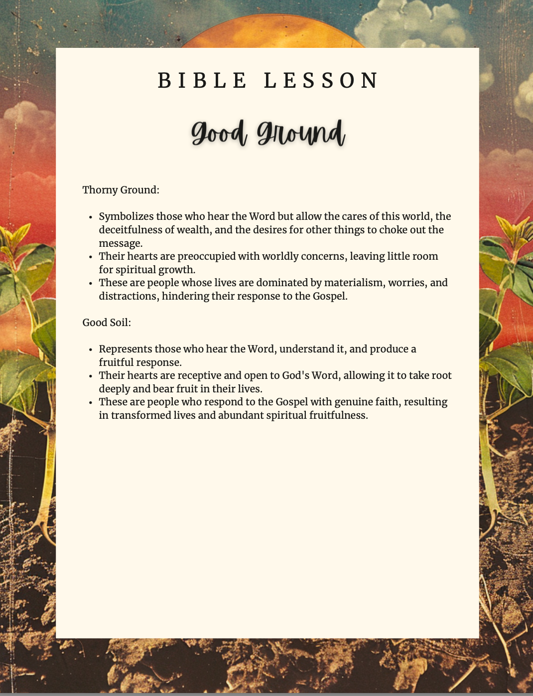 Parable of the Sower: 30-Day Devotional & Comprehensive Bible Study Bundle | Grow Deep Roots of Faith