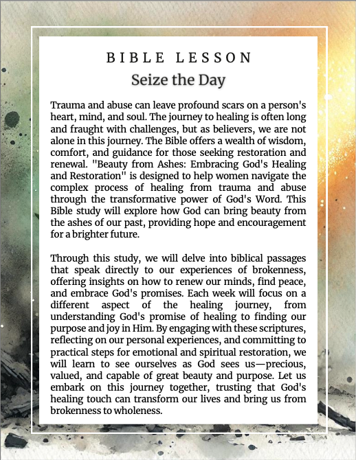 Beauty From Ashes - Embracing God's Healing and Restoration