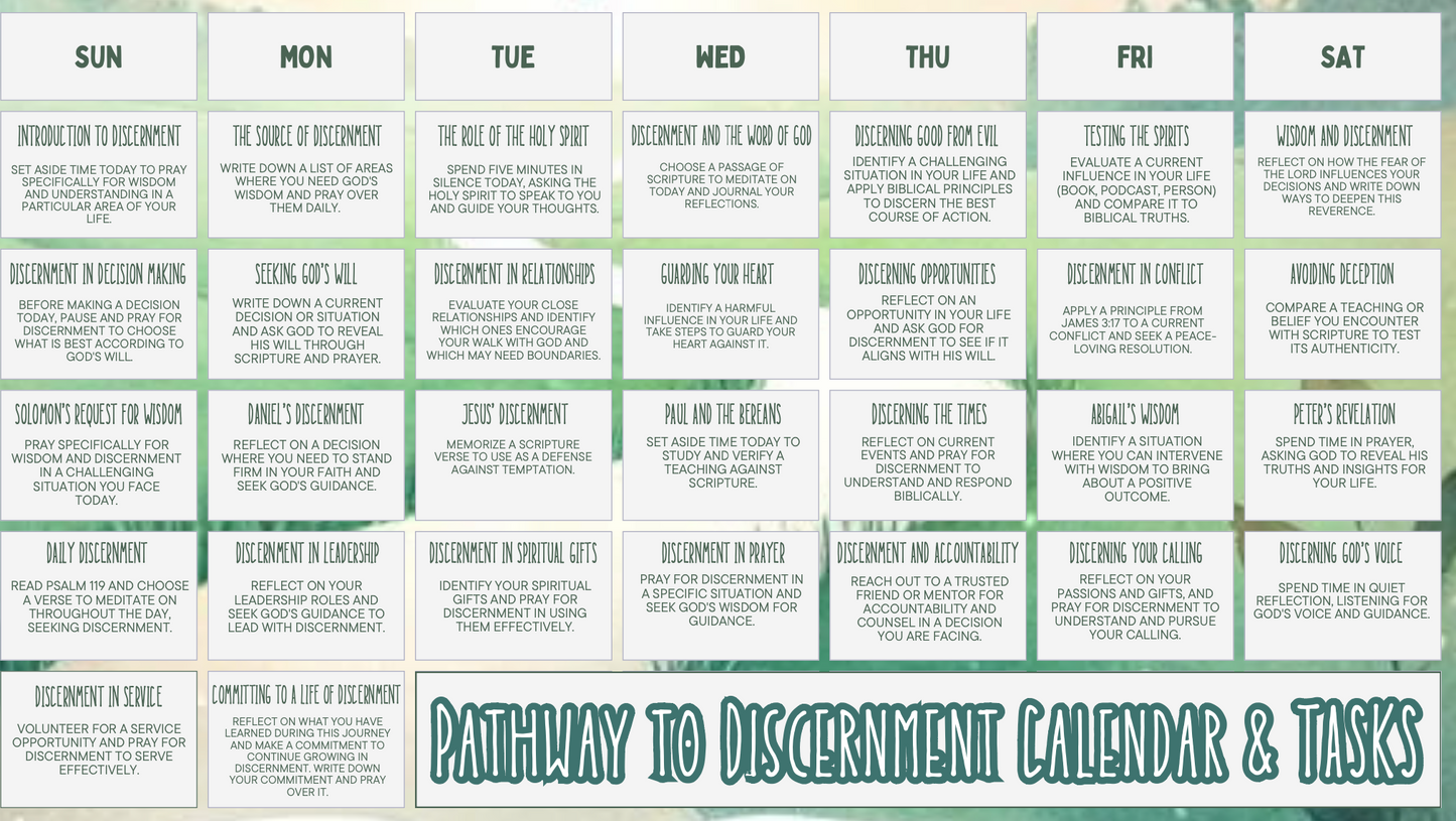 Pathway to Discernment: 30-Day Devotional & Journal | Hear God's Voice & Make Spirit-Led Decisions