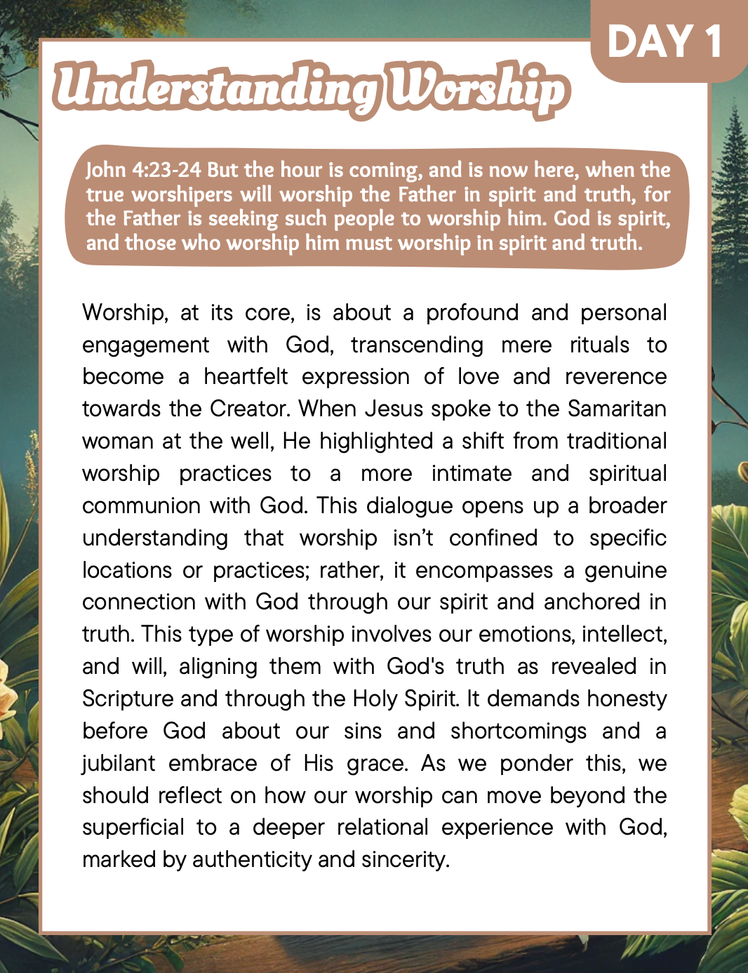 30 Days of Worship Devotional Journal – Deepen Your Faith Through Praise and Reflection