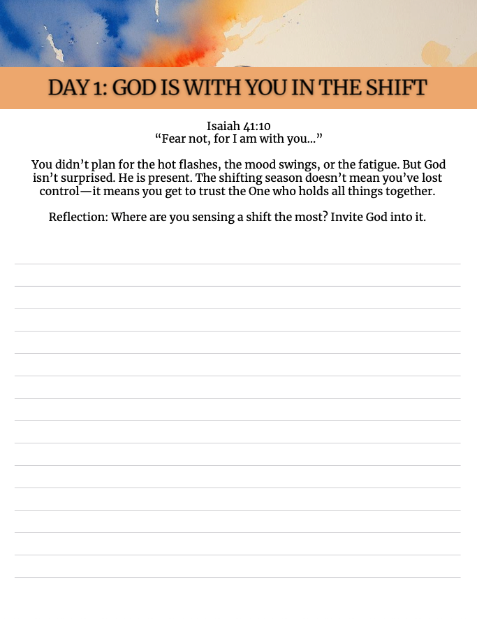 21-Day Faith Reflection Devotional for Perimenopause | Daily Scripture, Guided Journaling & Christ-Centered Support
