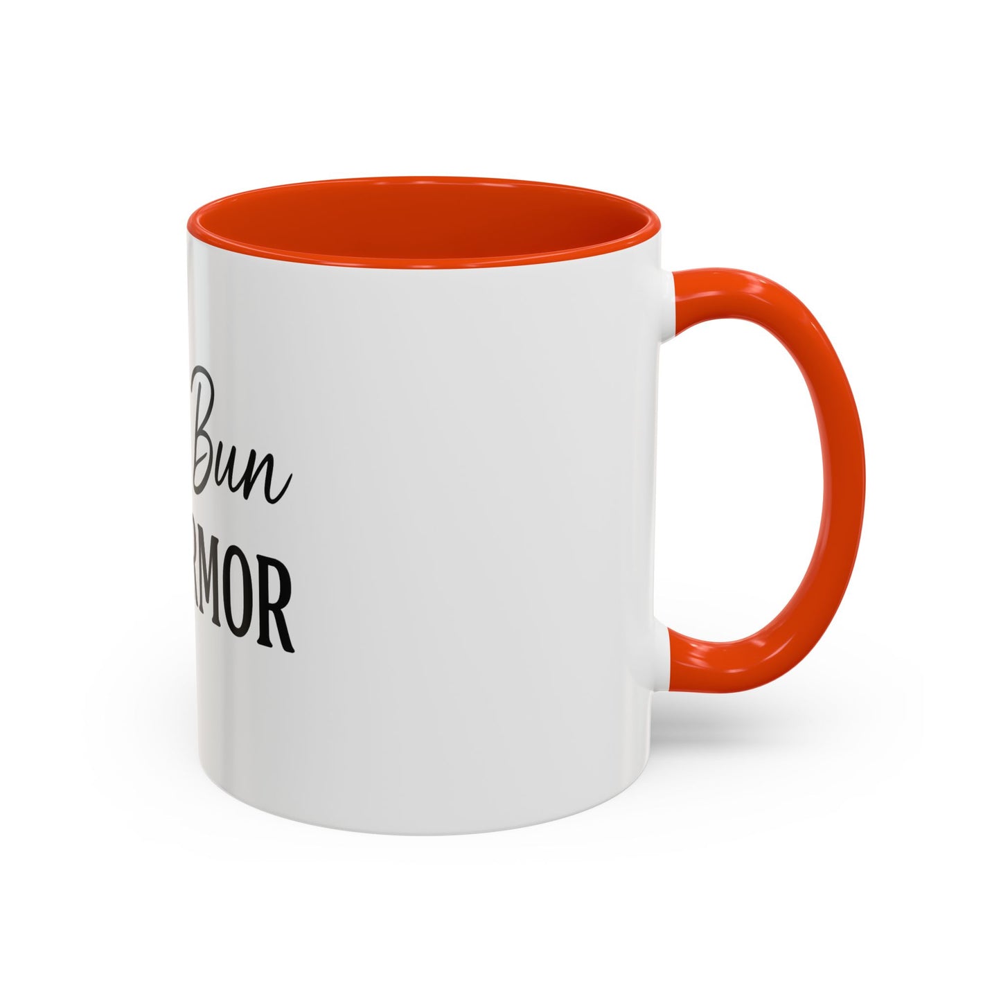 "Messy Bun. Full Armor." Coffee Mug – Fun & Faith-Filled Mug for Spiritual Warriors in Black Lettering
