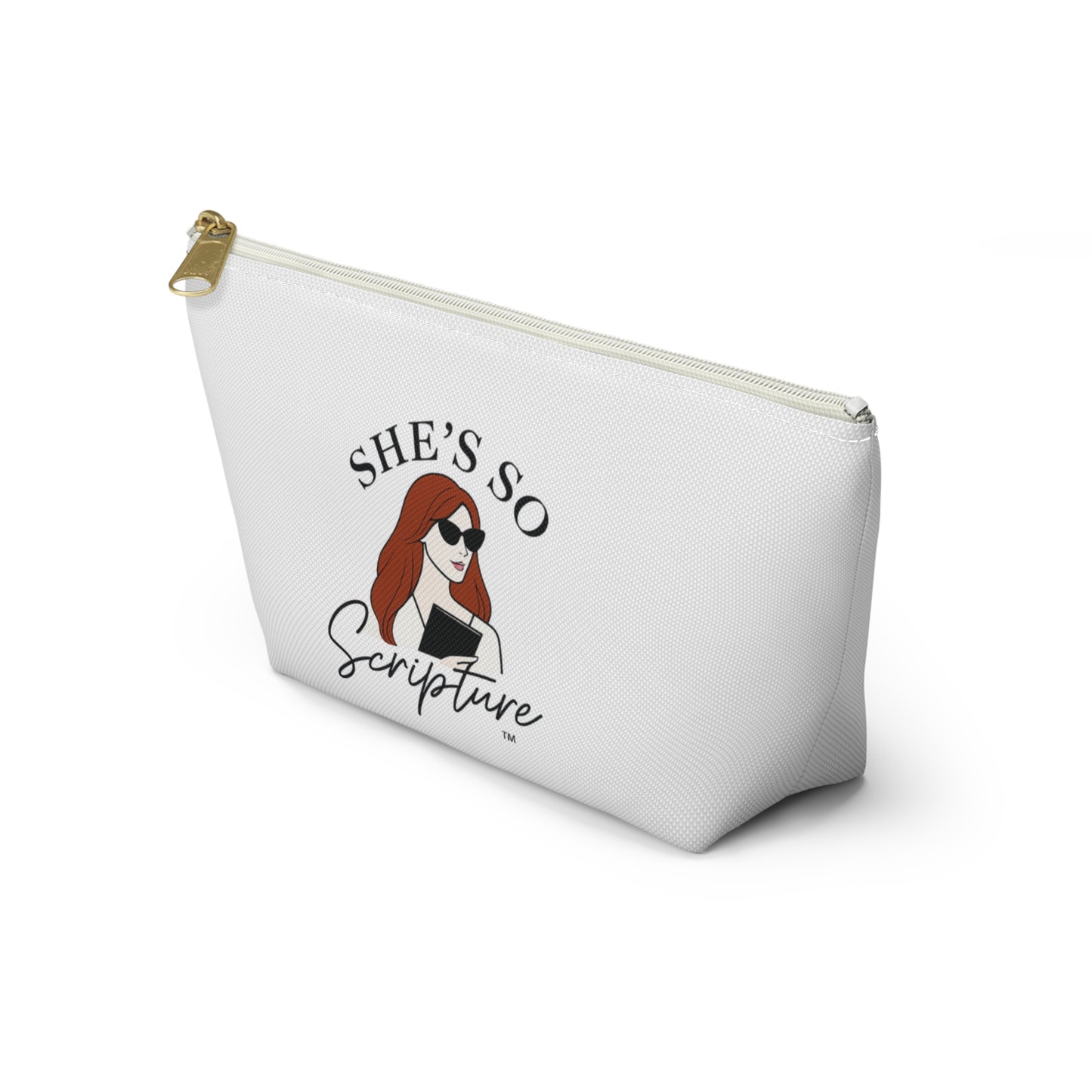 She’s So Scripture™ Accessory Pouch – Inspirational Faith-Based Travel & Makeup Bag