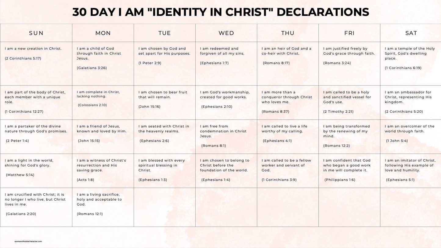 Identity in Christ Devotional Daily Journal: Discovering Who God Says I Am