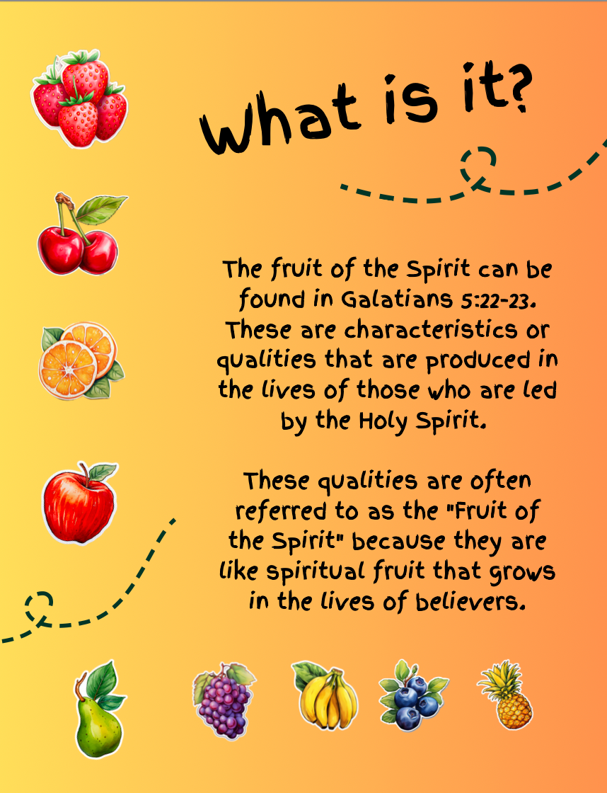 Kids Fruit of the Spirit Devotional Journal: Learn, Grow and Document Spiritual Journey