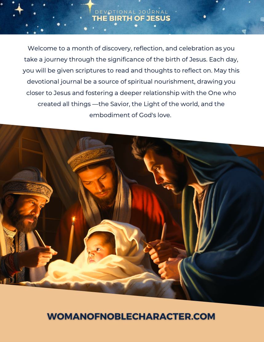 The Birth of Jesus: A 31-Day Christmas Story Devotional and Journal