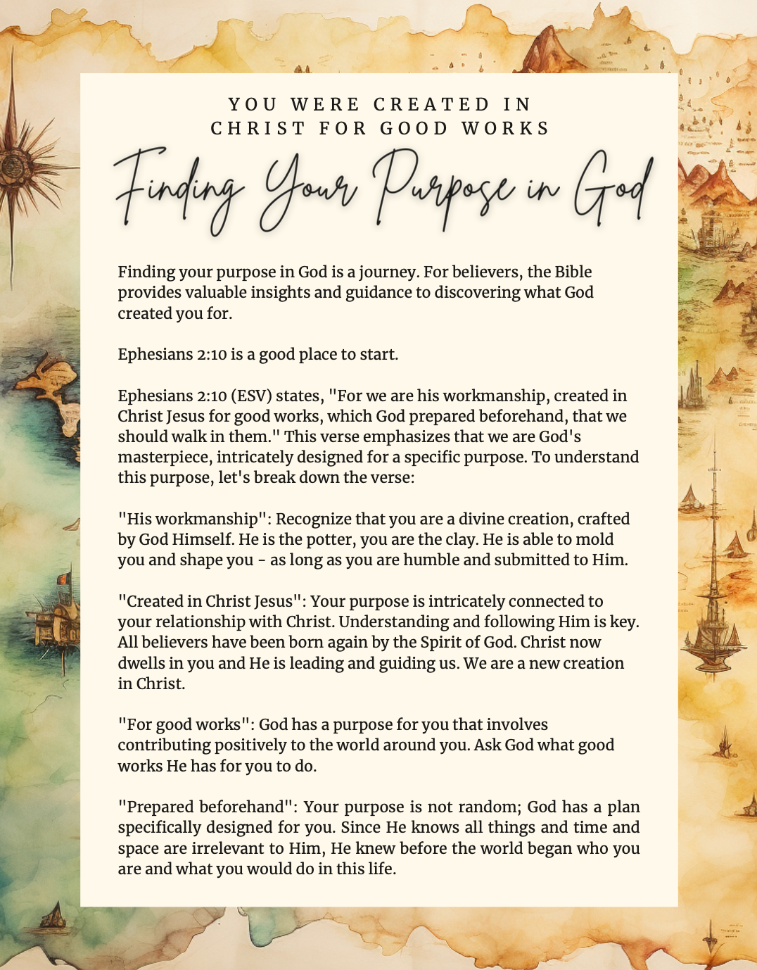 Finding Your Purpose in God: An Interactive Mini-Bible Study Guide