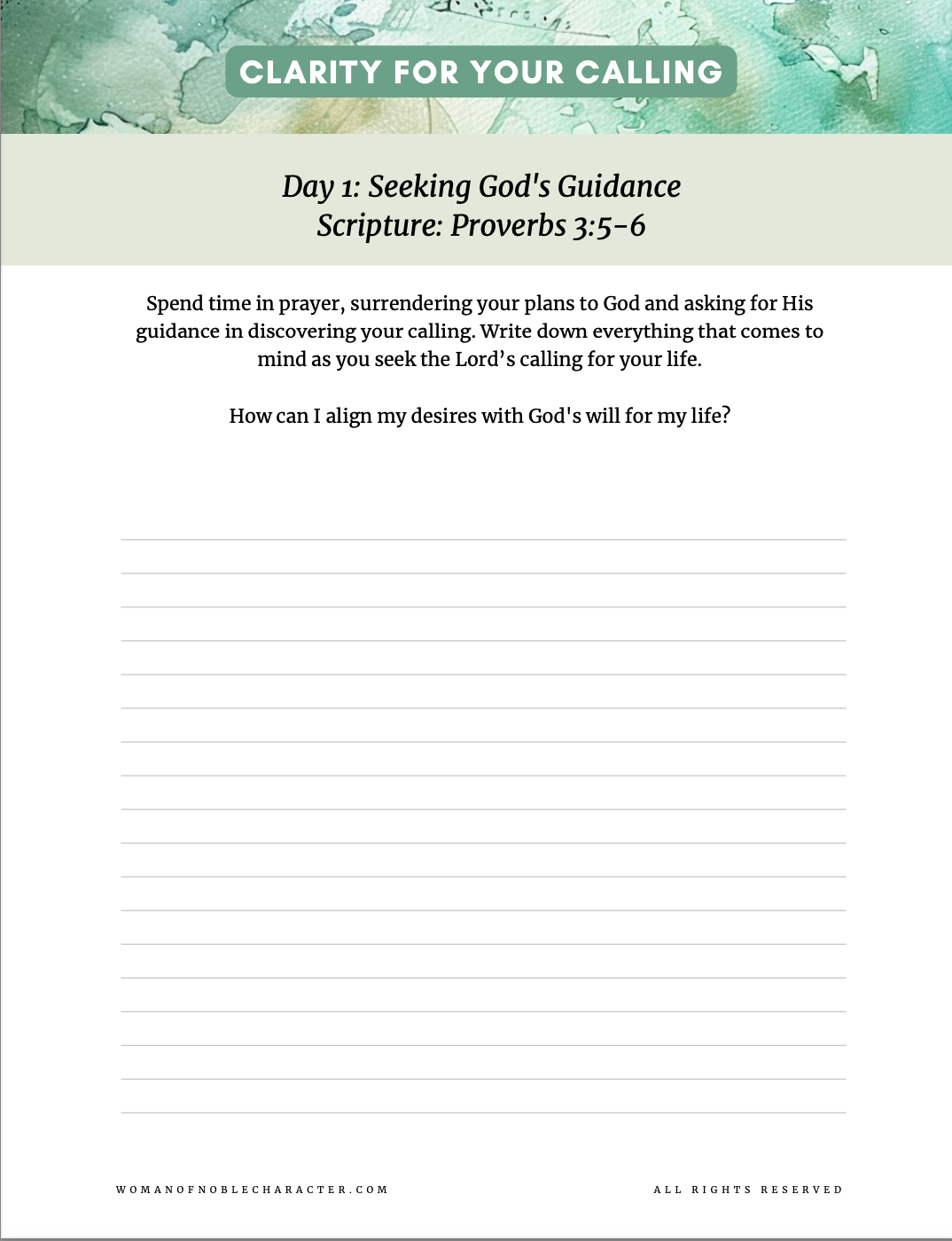 21-Day Devotional Journal: Clarity for Your Calling - A Guided Journey to Discovering God's Design for You