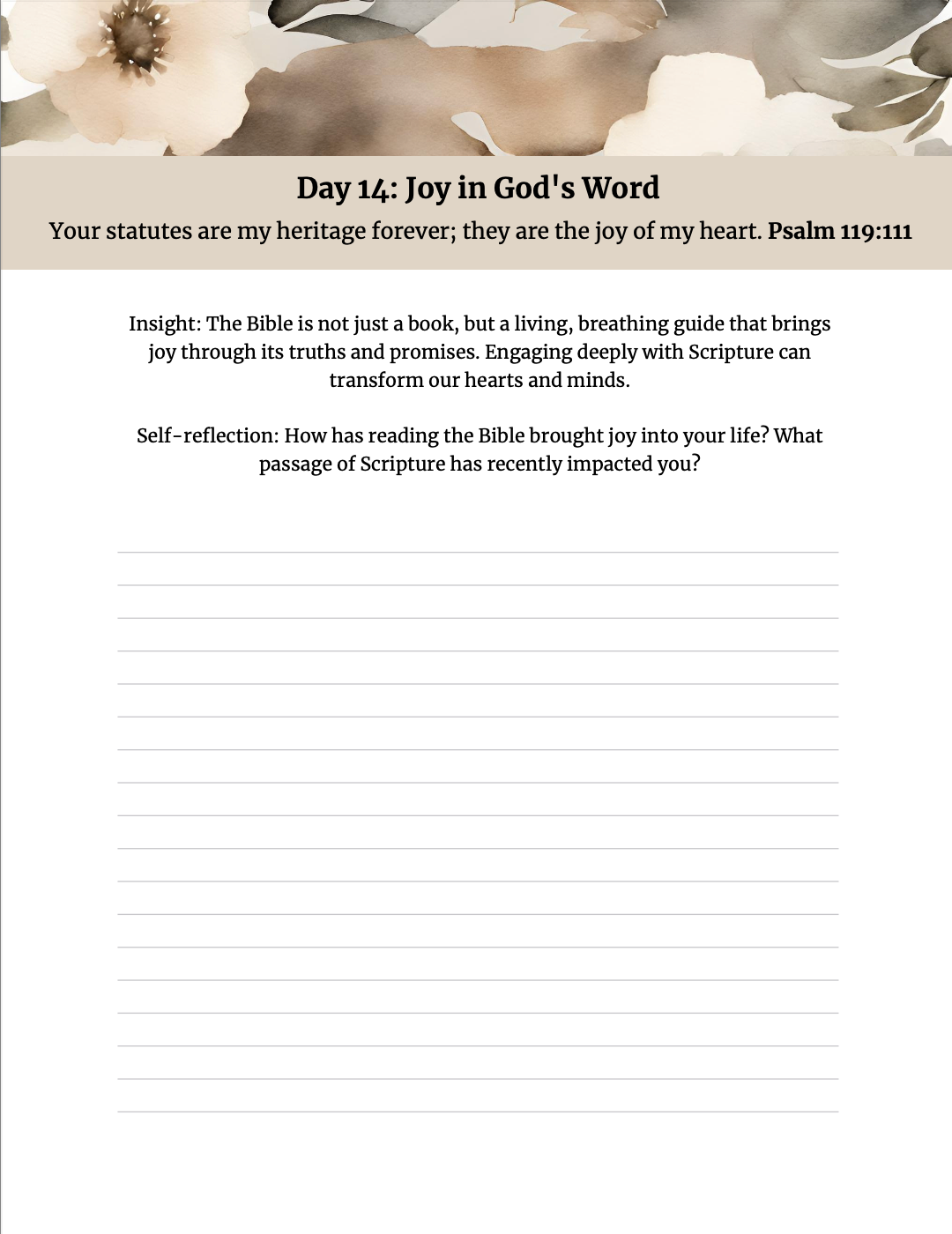 Finding Joy in the Journey: A 21-Day Devotional Journal
